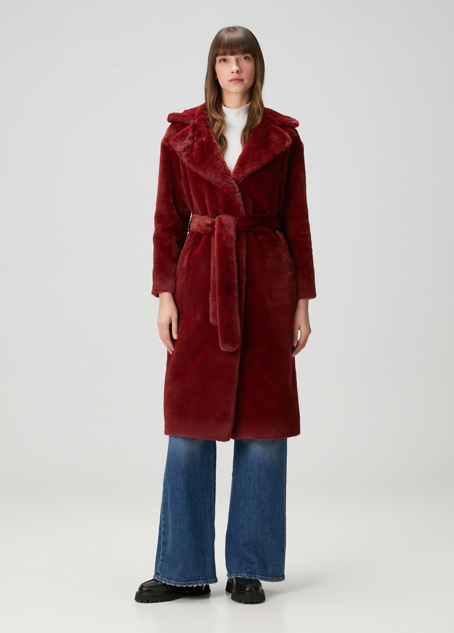Burgundy Coat