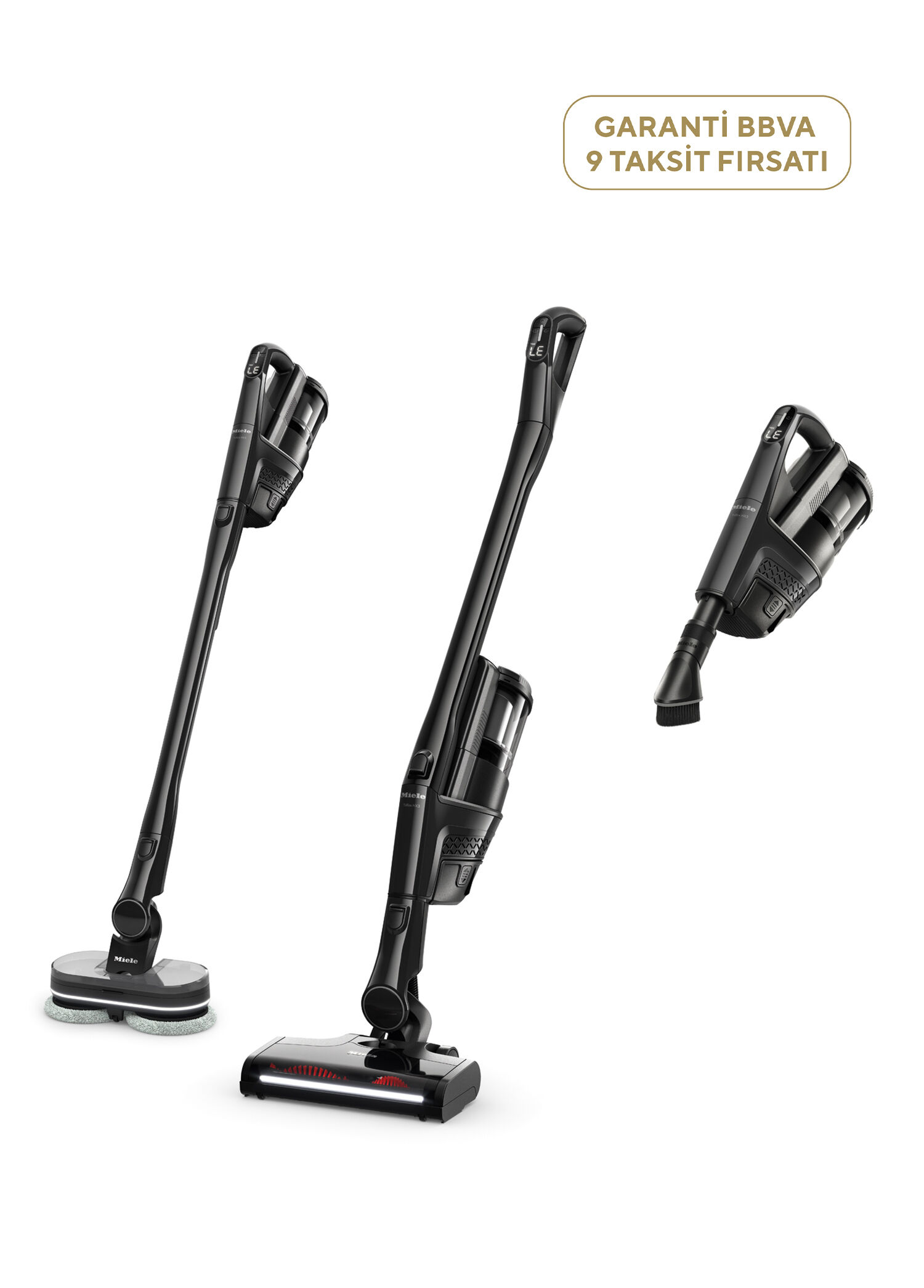 Miele - Triflex HX3 Plus Aqua Şarjlı Dikey Süpürge - Siyah