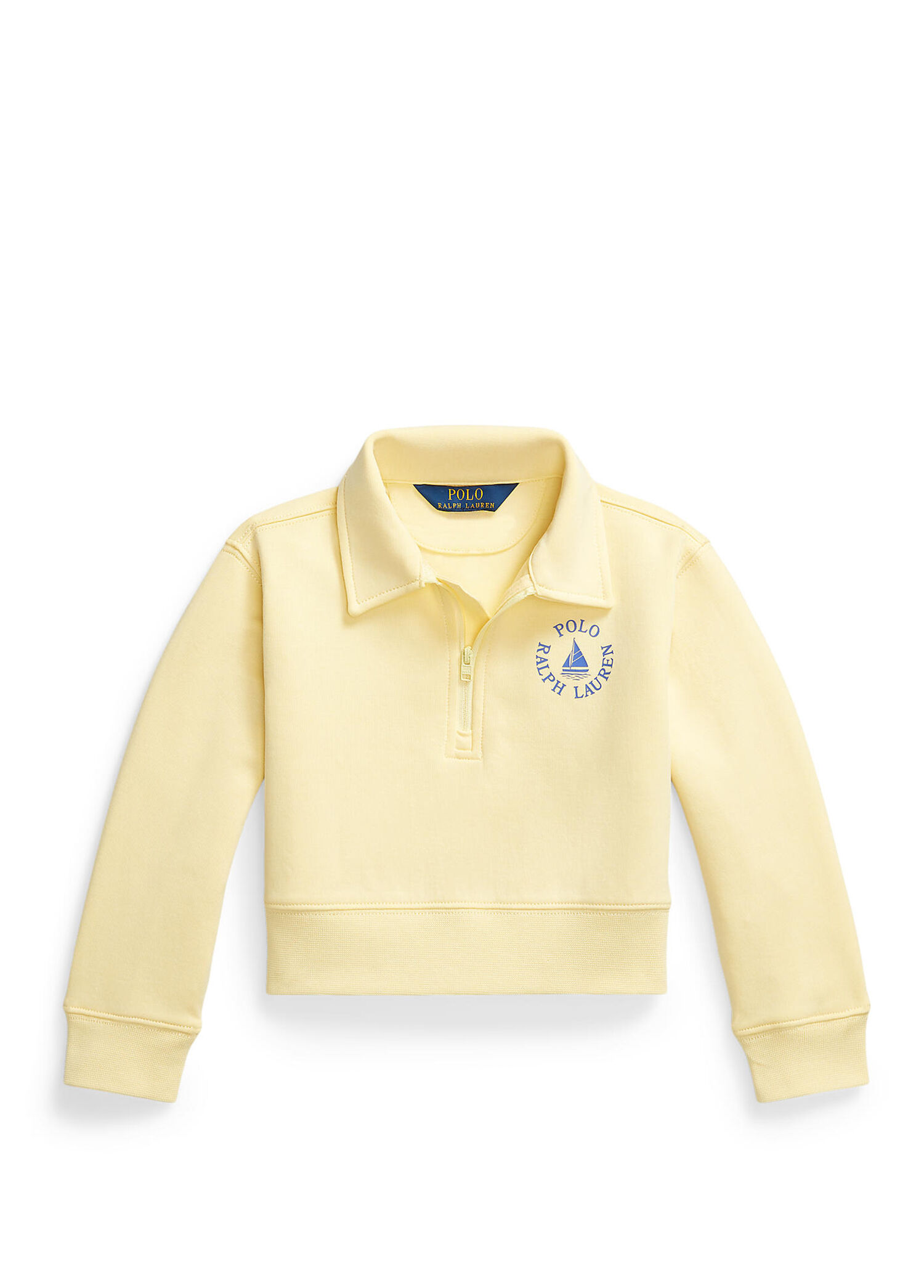 Sarı Kız Çocuk Polo Sweatshirt