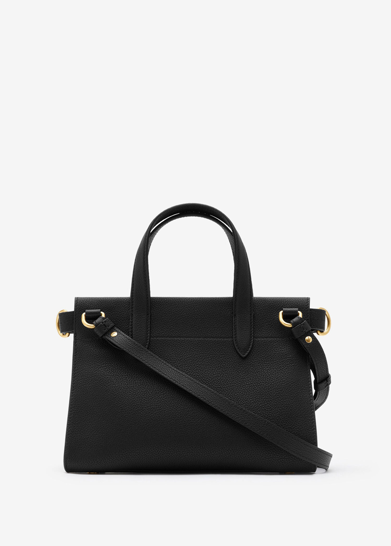 Burberry Siyah Kadın Cotswolds Mini Siyah Deri Kadın Tote Çanta