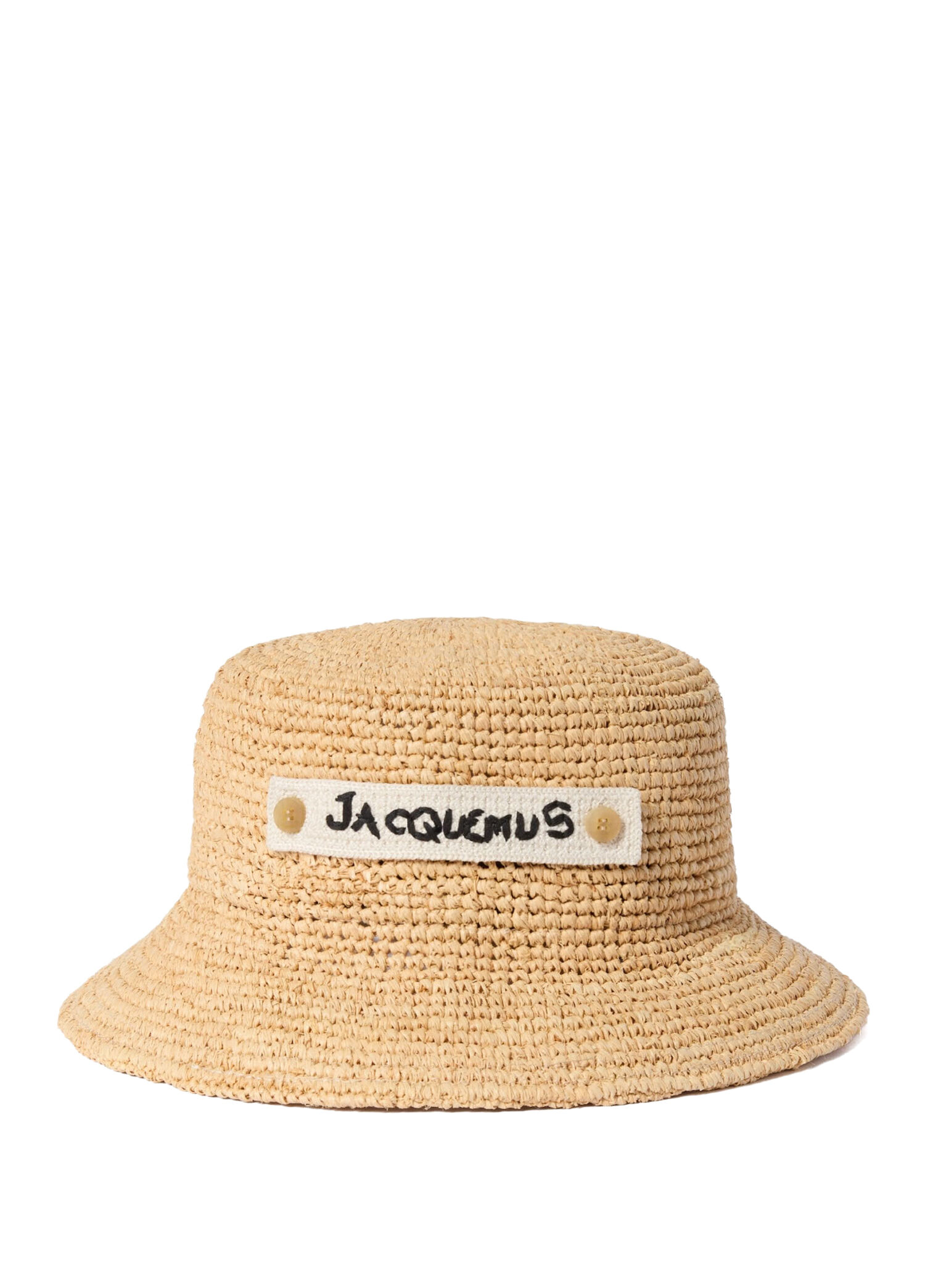 Le Bob Plage Naturel Kadın Rafya Bucket Şapka