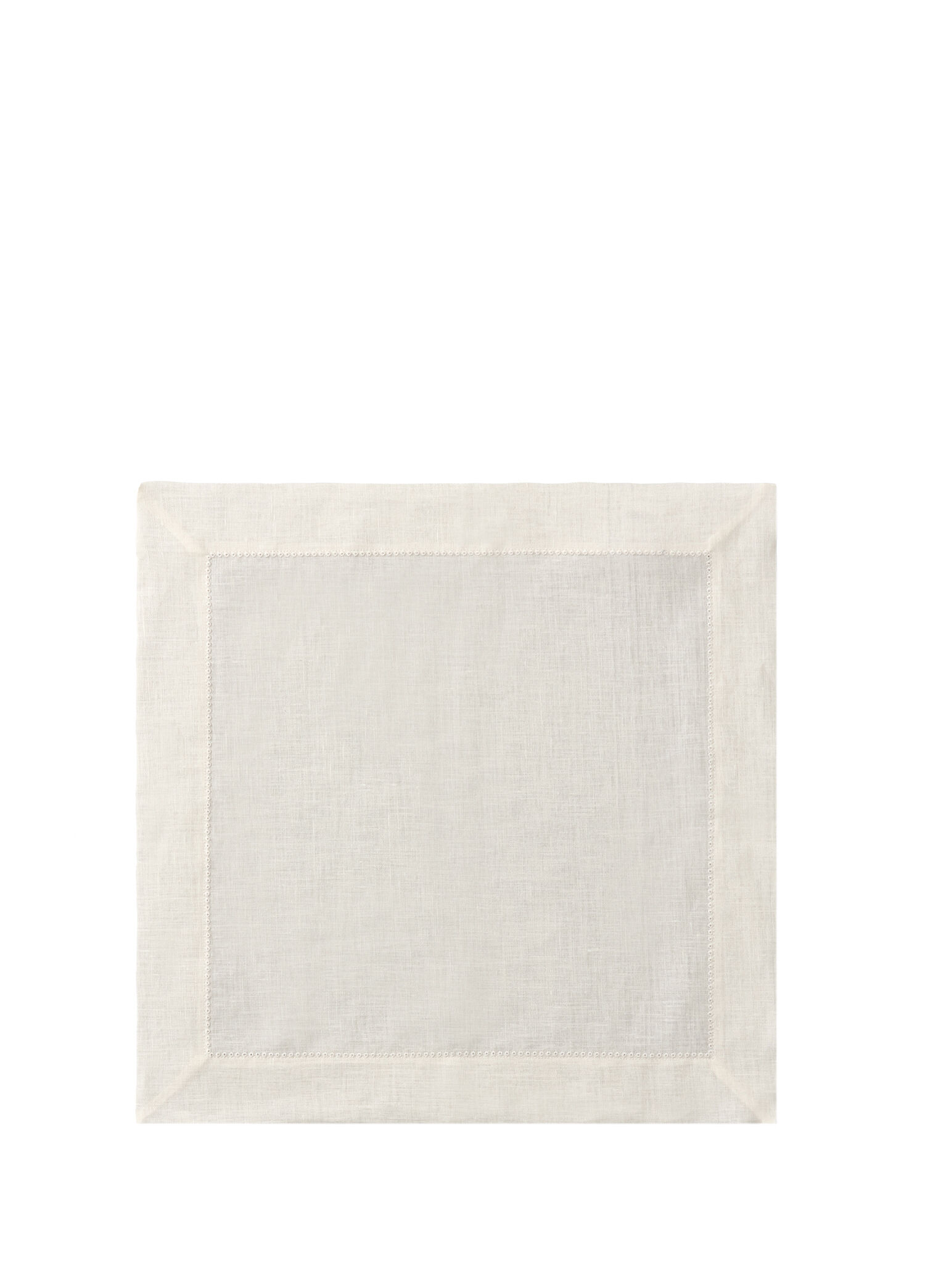 Convia Cortona Ostuni Beyaz Keten Servis Peçetesi 45 x 45 cm