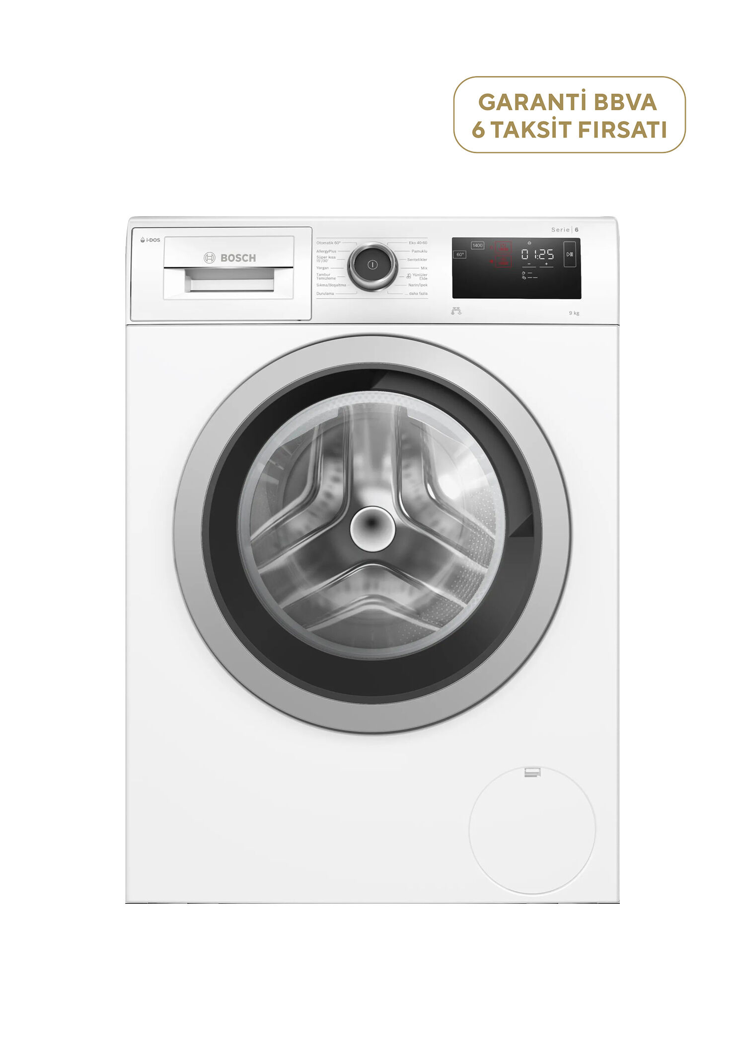 WAU28P91TR Serie 6 Beyaz 1400 Devir Çamaşır Makinesi 9 kg