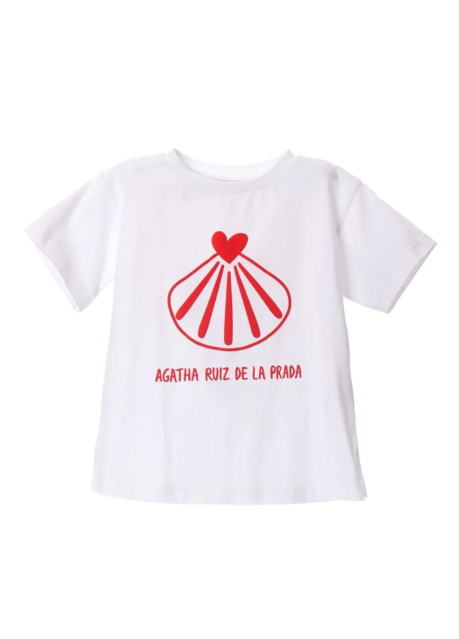 Vigo Beyaz Deniz Kabuklu Kız Çocuk T-shirt