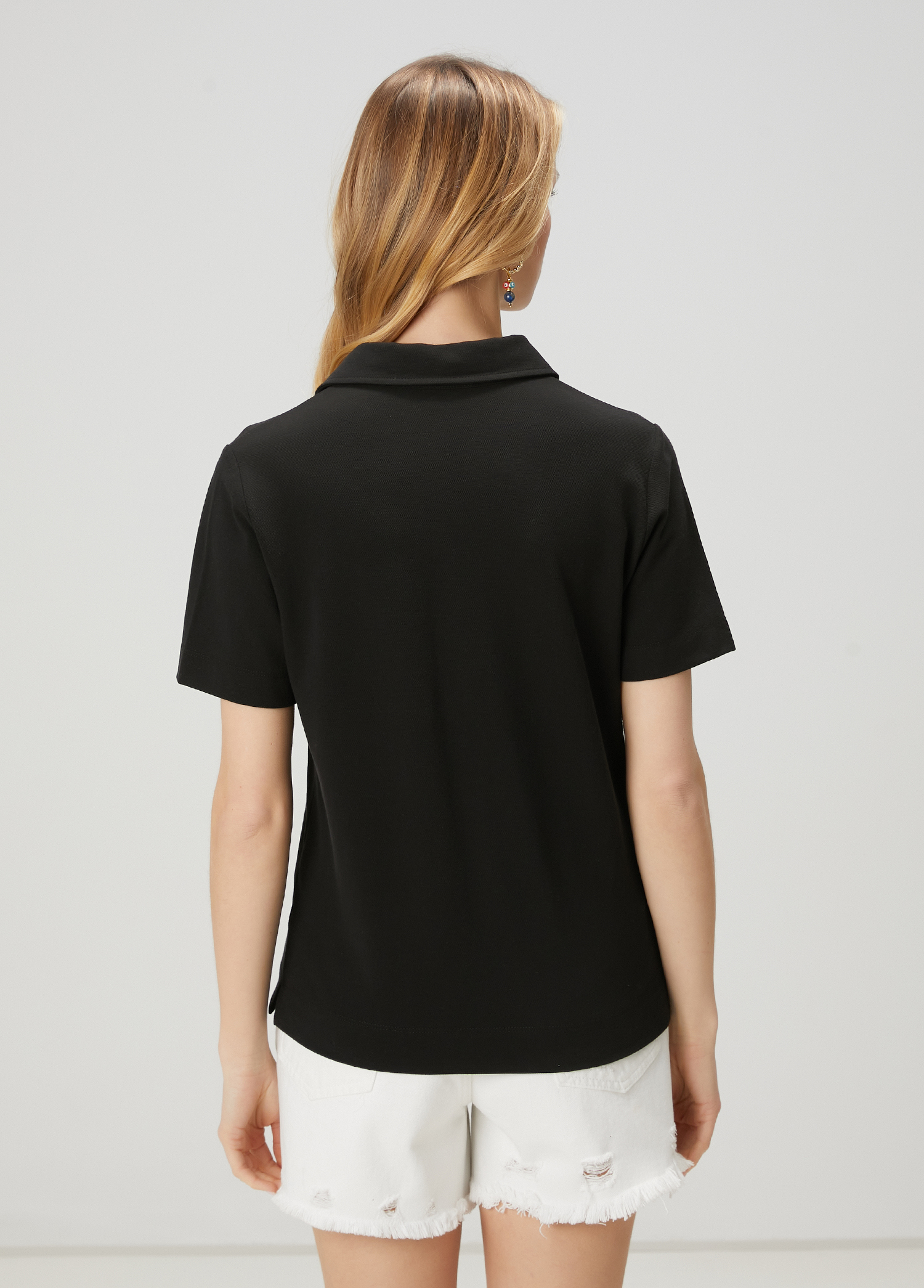 Siyah Pike Polo T-shirt_5