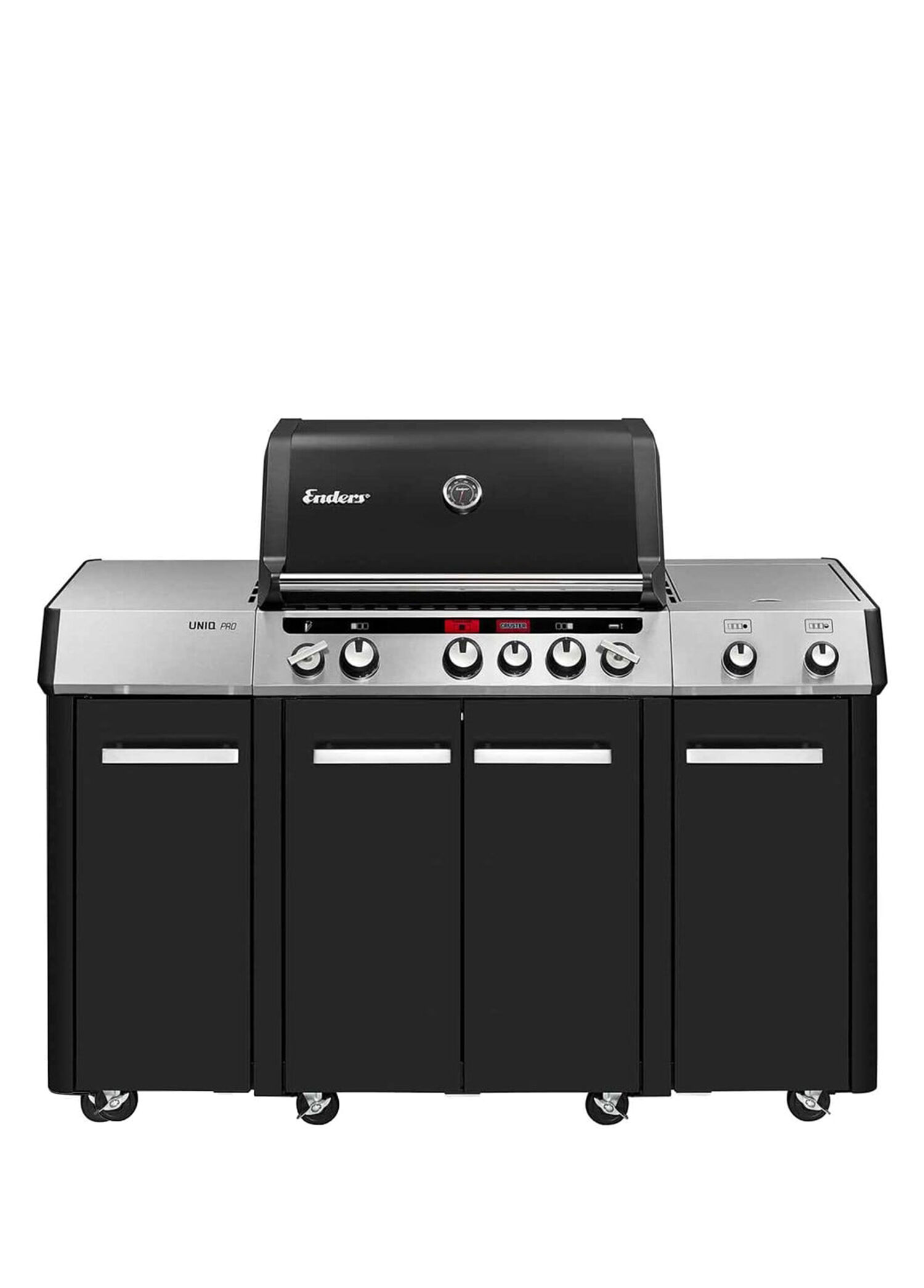 Uniq Pro 3 IK Kitchen Cruster Siyah Gazlı Mangal ve Fırın