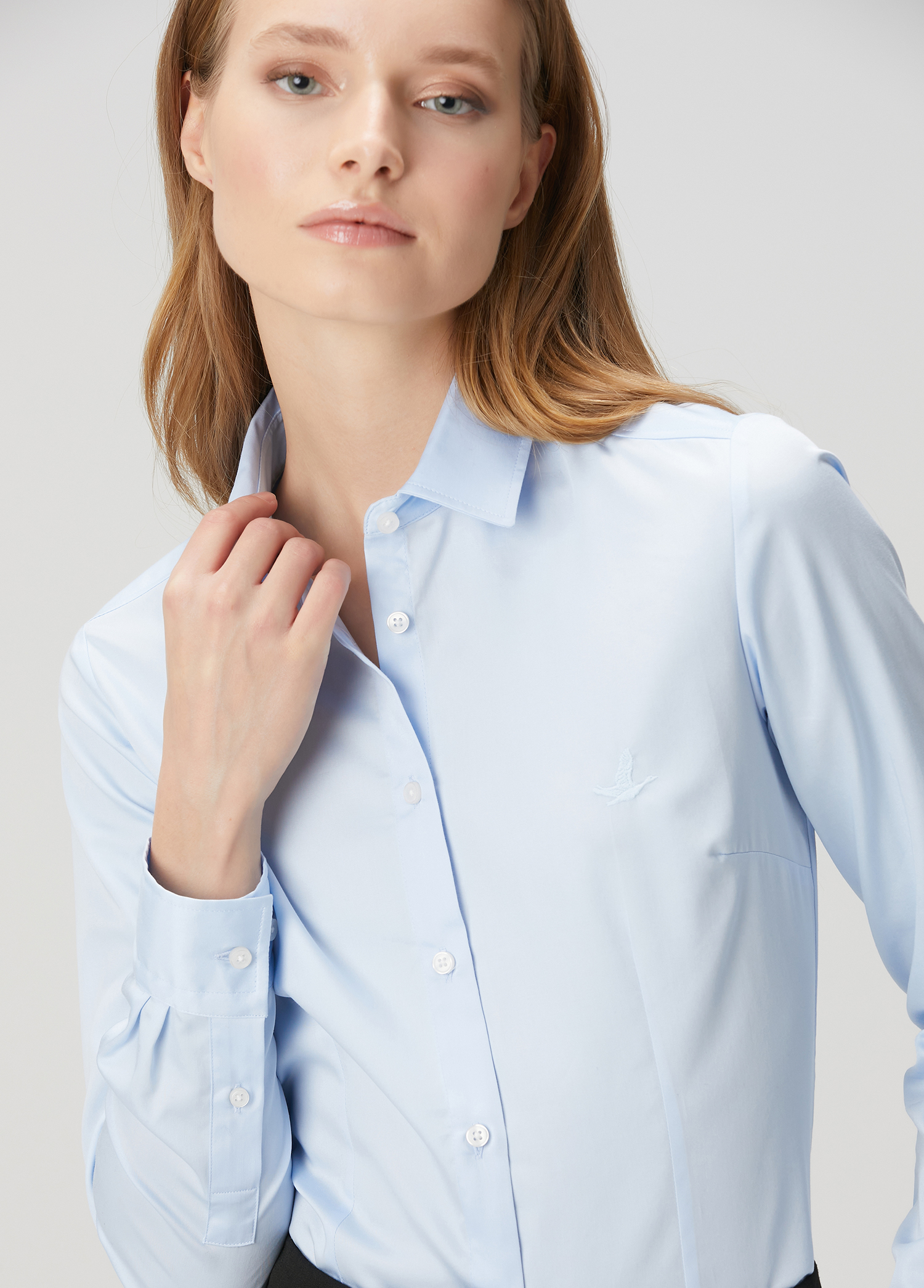 Mavi Slim Fit Gömlek_1