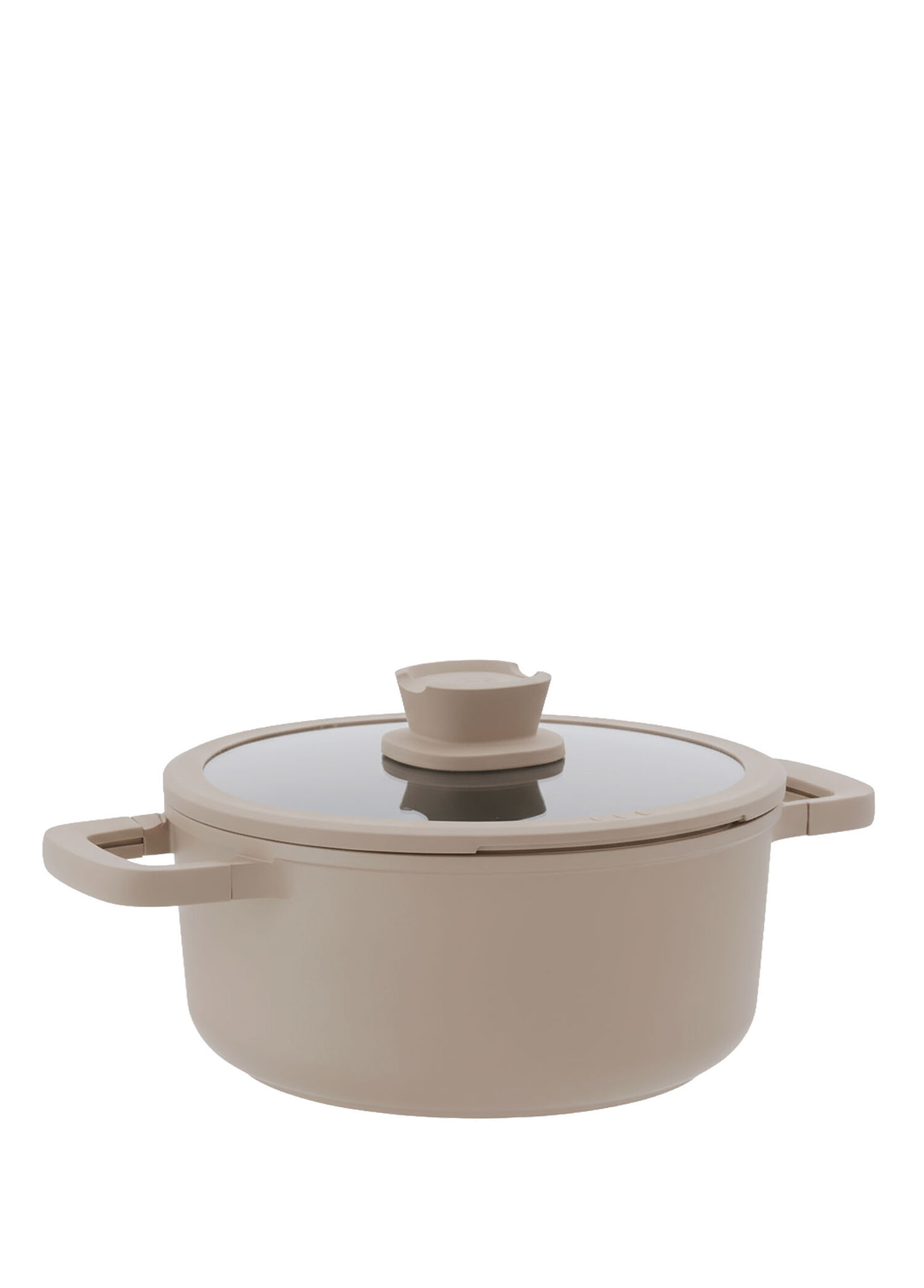 Leo Stone Latte Krem Rengi Döküm Tencere 24 cm