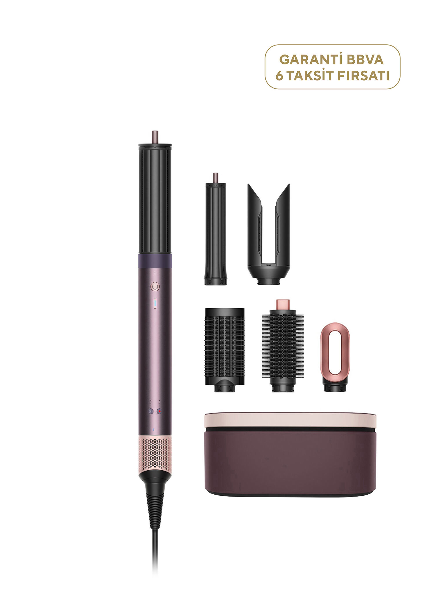 Airwrap Co-anda 2x™ Saç Şekillendirme ve Kurutma Seti (Jasper Plum)