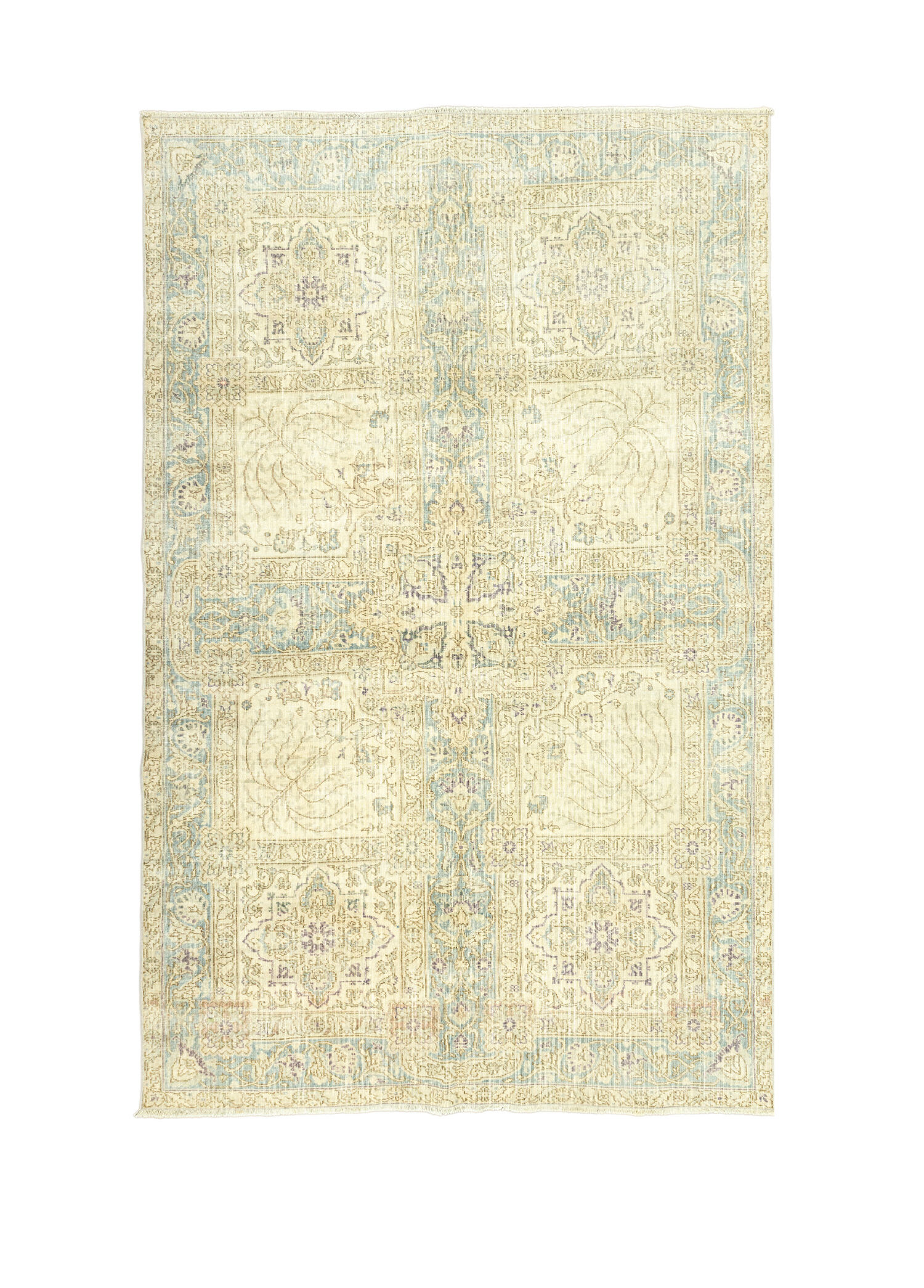 Elburz Kutu Desenli El Dokuma Halı 196 x 291 cm
