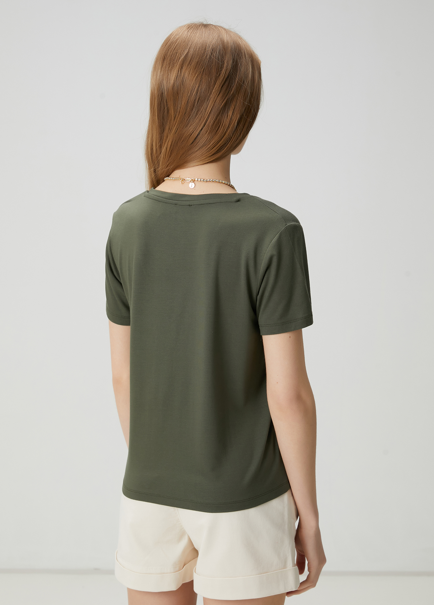 Haki Modal T-shirt_3
