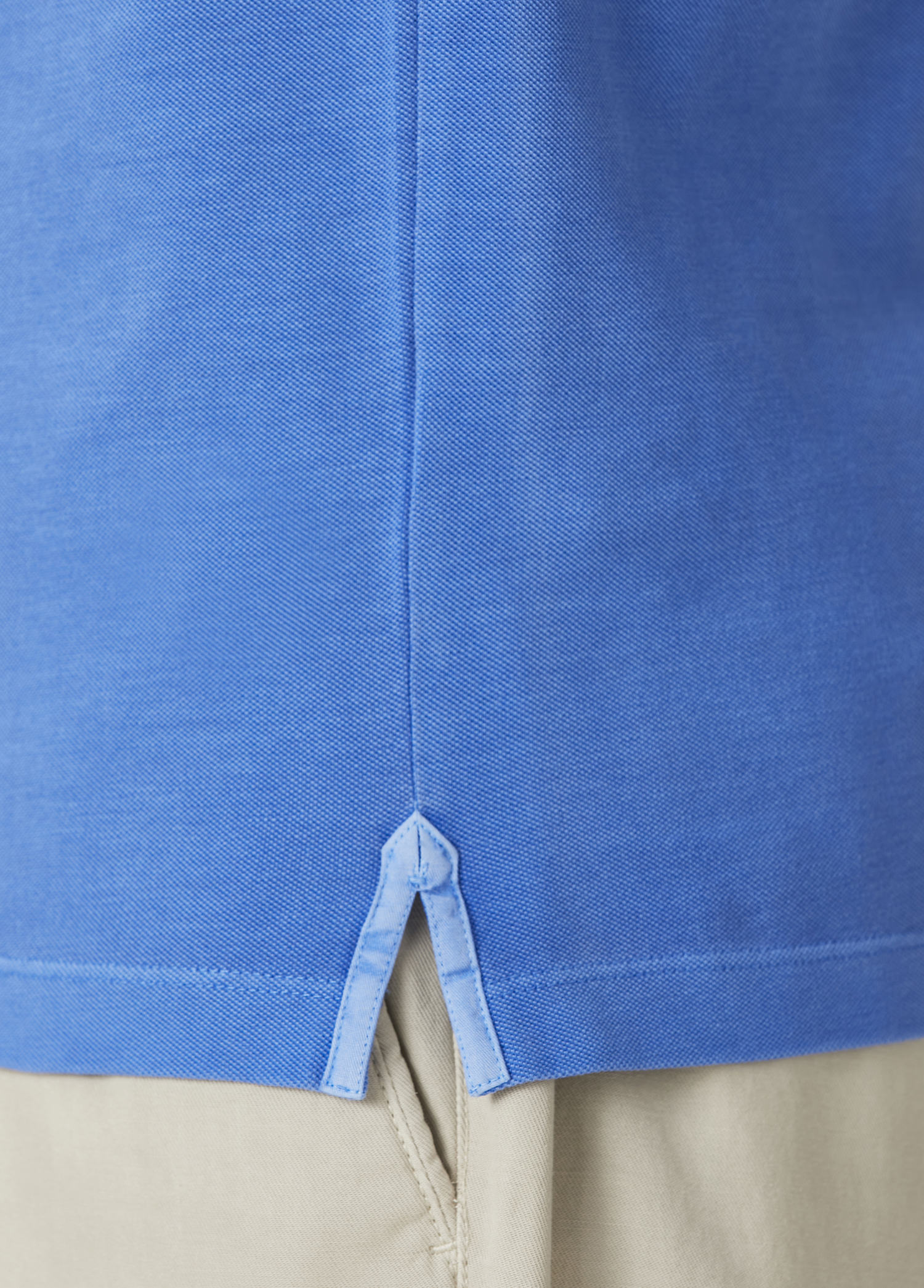 Comfort Fit Mavi Polo Yaka T-shirt_7