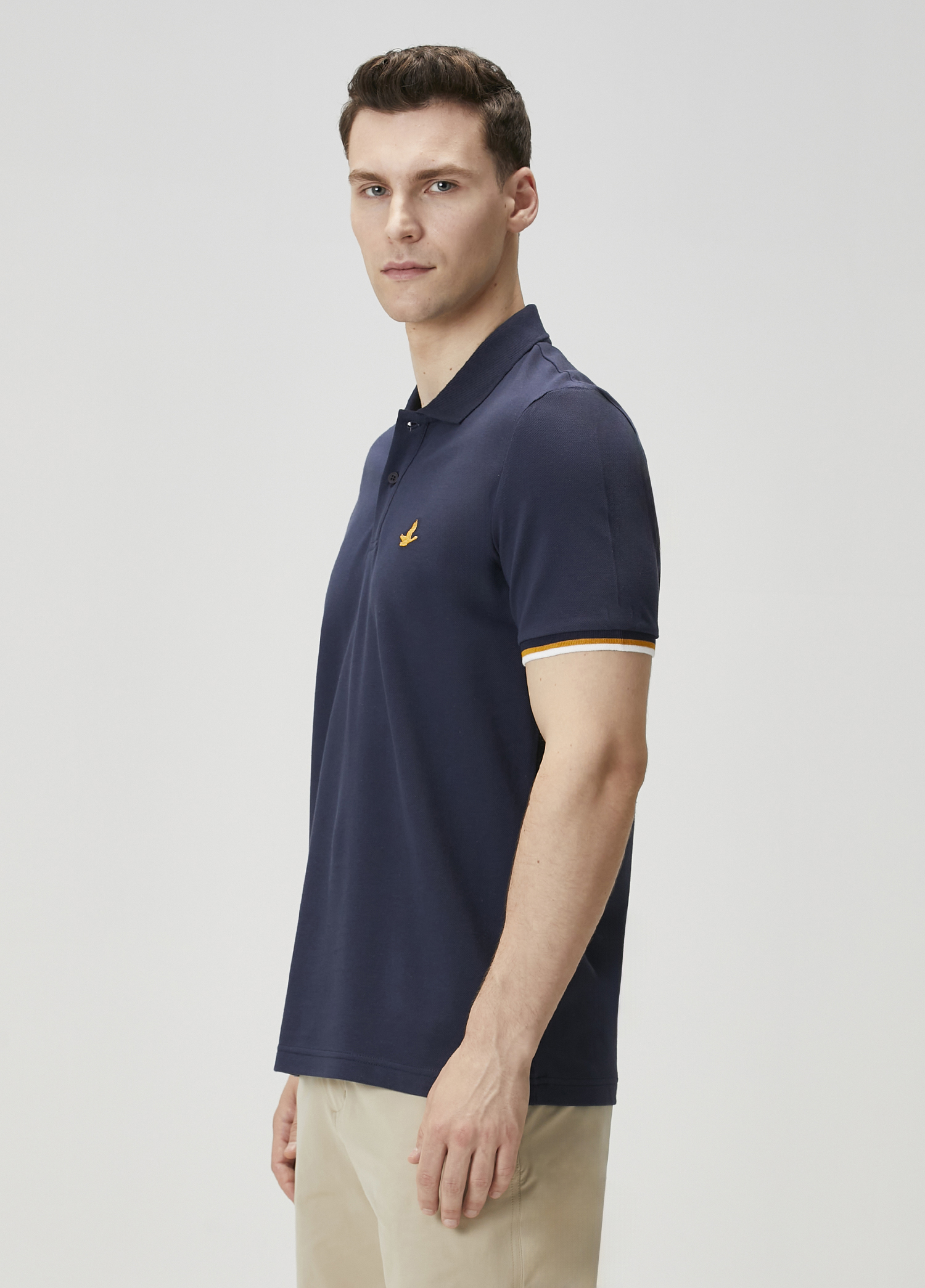 Lacivert Hardal Polo Yaka T-shirt_1