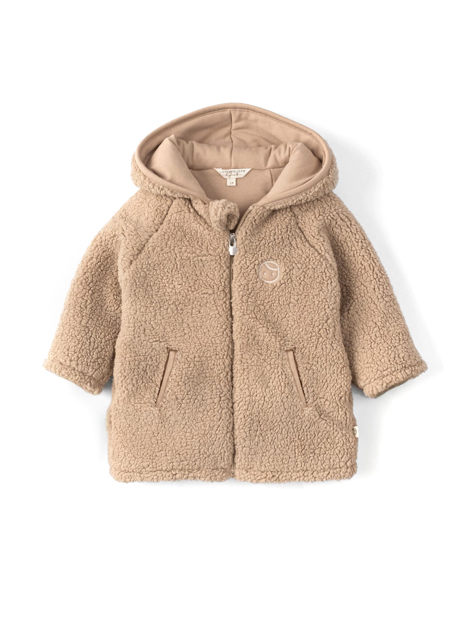 Wellsoft Bej Kapüşonlu Unisex Bebek Ceket