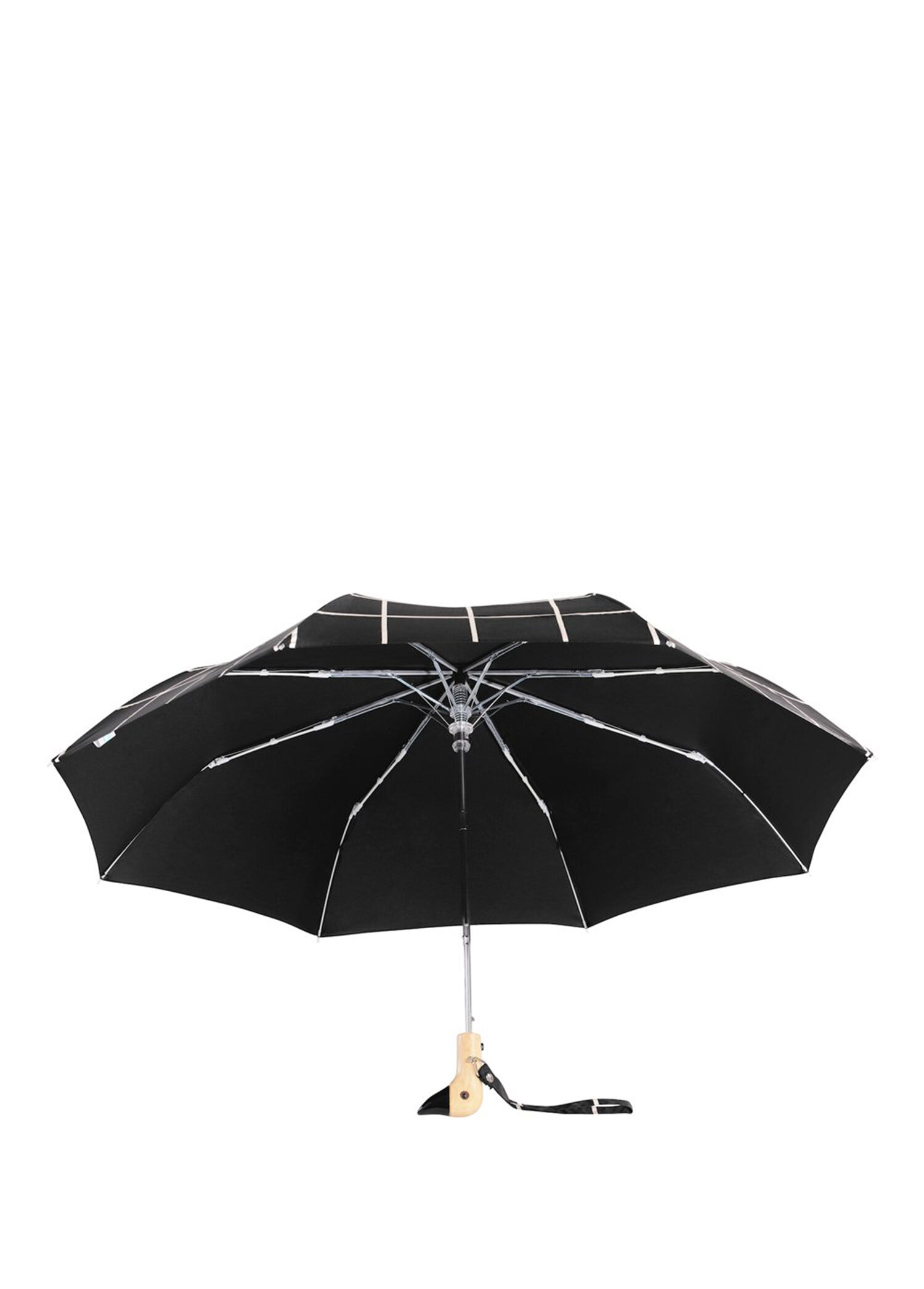 Original Duck Black Grid Siyah Kompakt Şemsiye