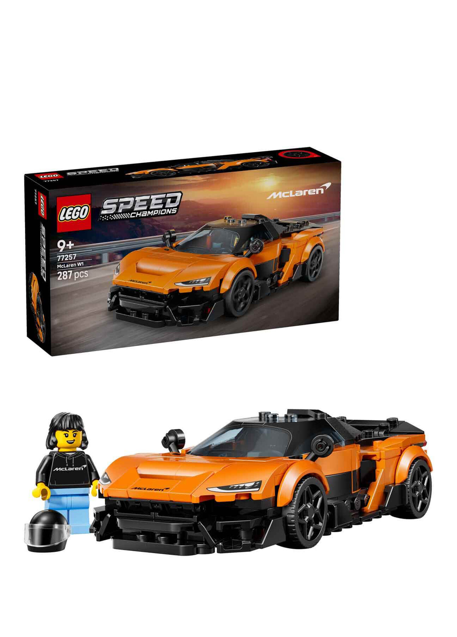 Speed Champions McLaren W1 Gerçek Süper Araba 287 Parça  9+ Yaş Yarış Arabası Yapı Oyuncağı