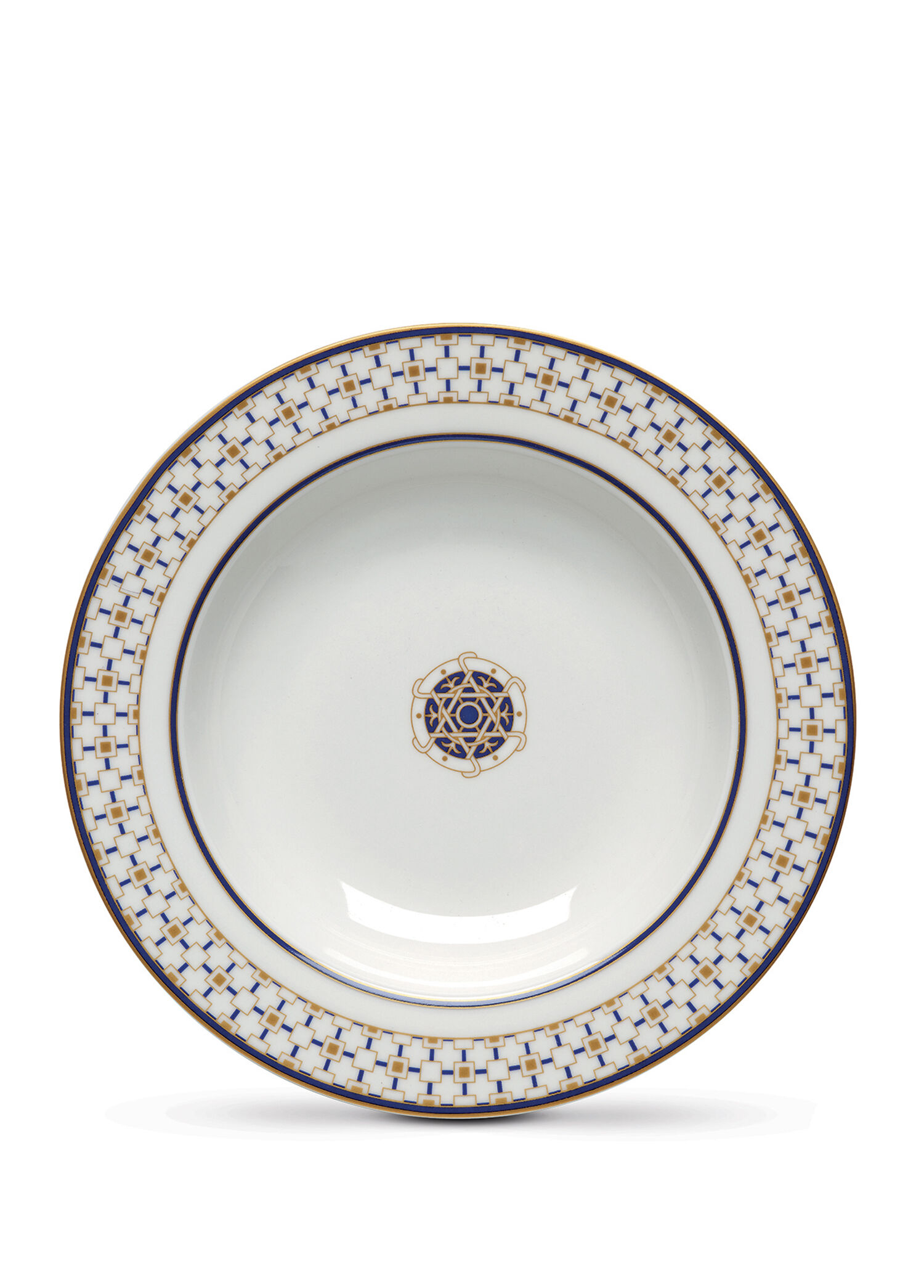 Charles Geometrik Desenli Porselen Yemek Tabağı 21 cm