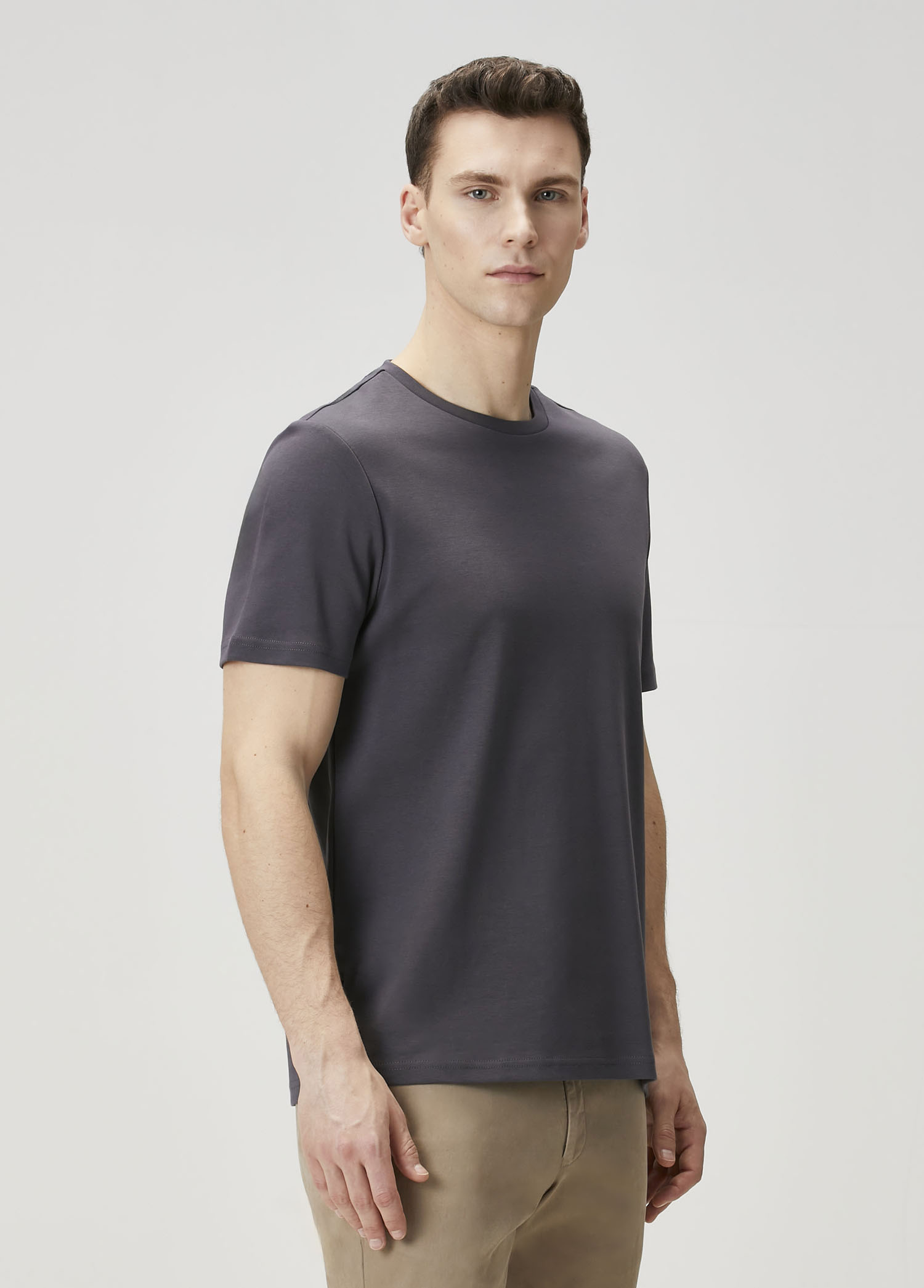 Regular Fit Antrasit T-shirt_2