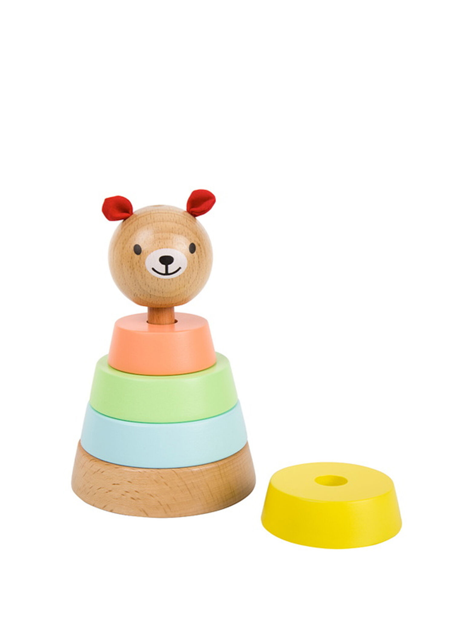 Bear Tower Renkli 6 Parça Ahşap Sıralama Oyuncağı