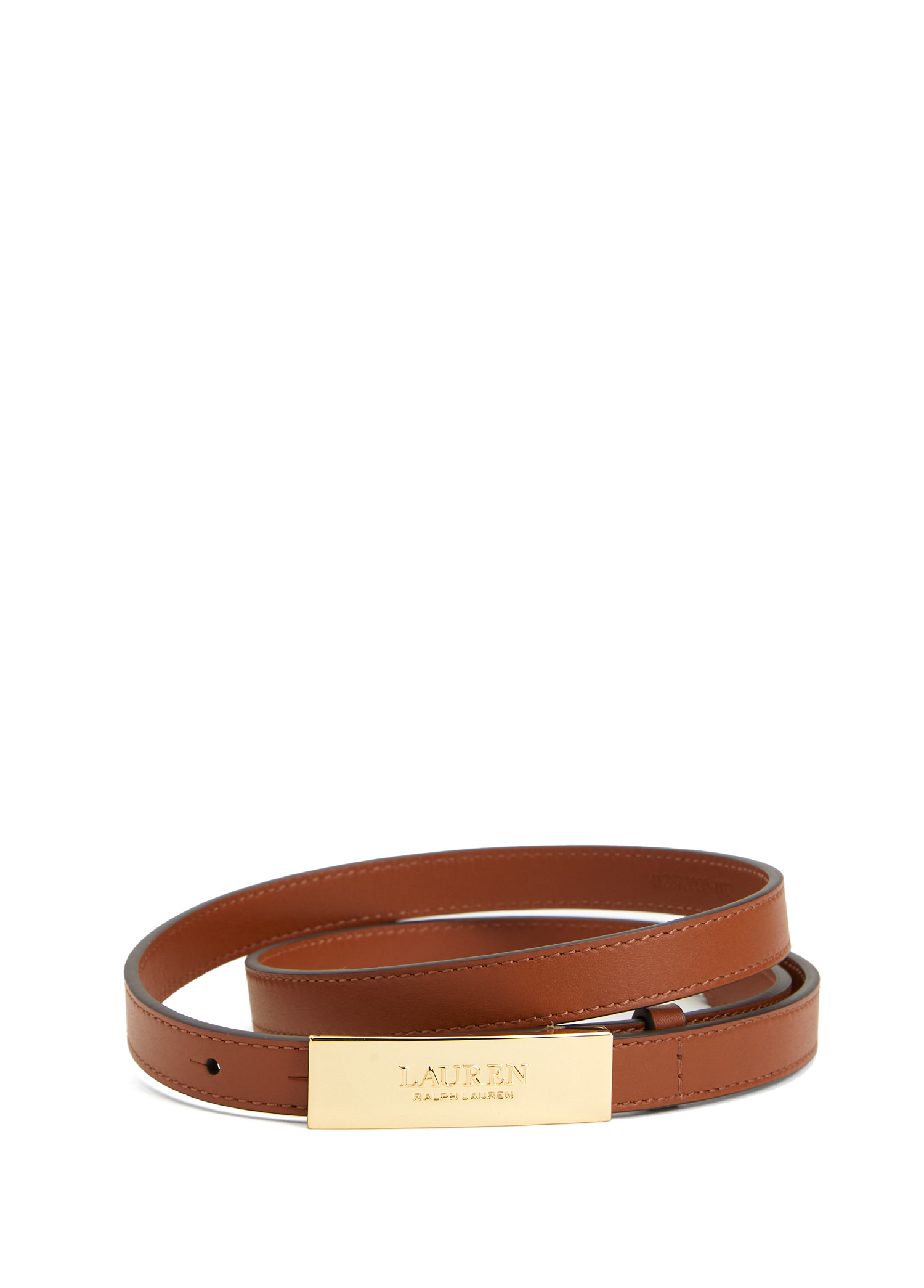 Ralph lauren brown leather belt best sale