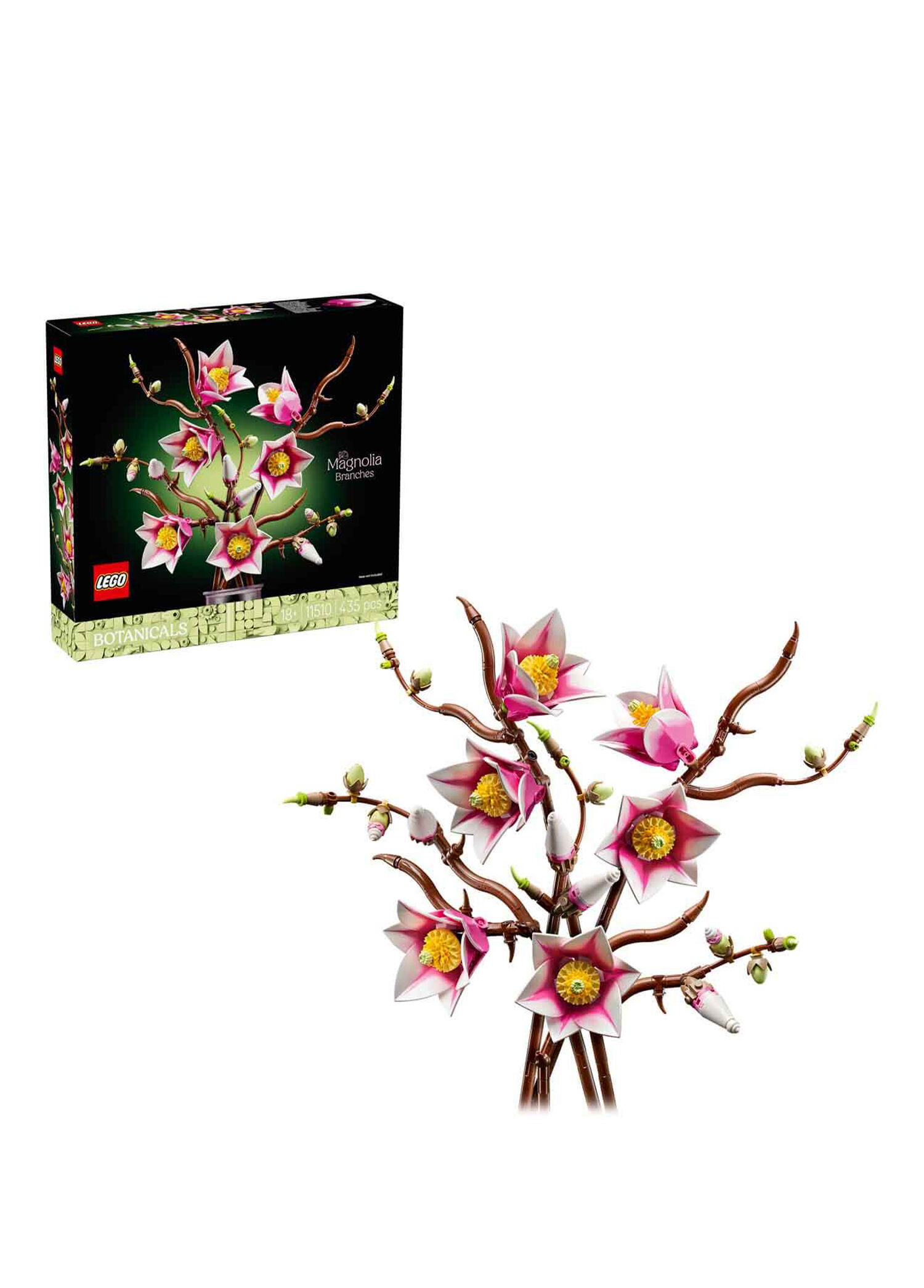 Botanicals Manolya Dalları 435 Parça 18+ Yaş Dekoratif Yapı Oyuncağı 11510