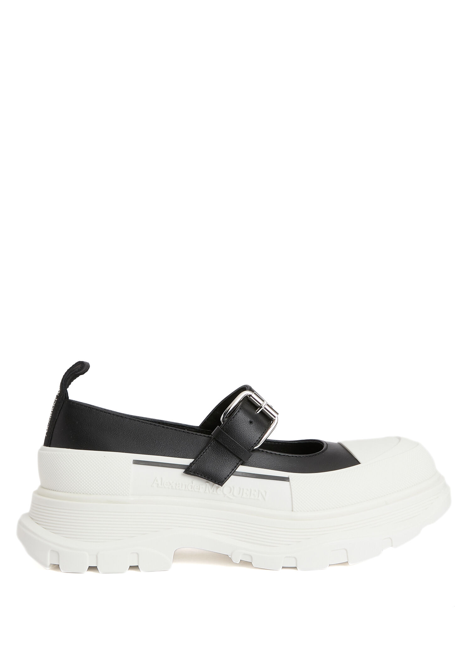 Siyah Beyaz Kadın Deri Sneaker