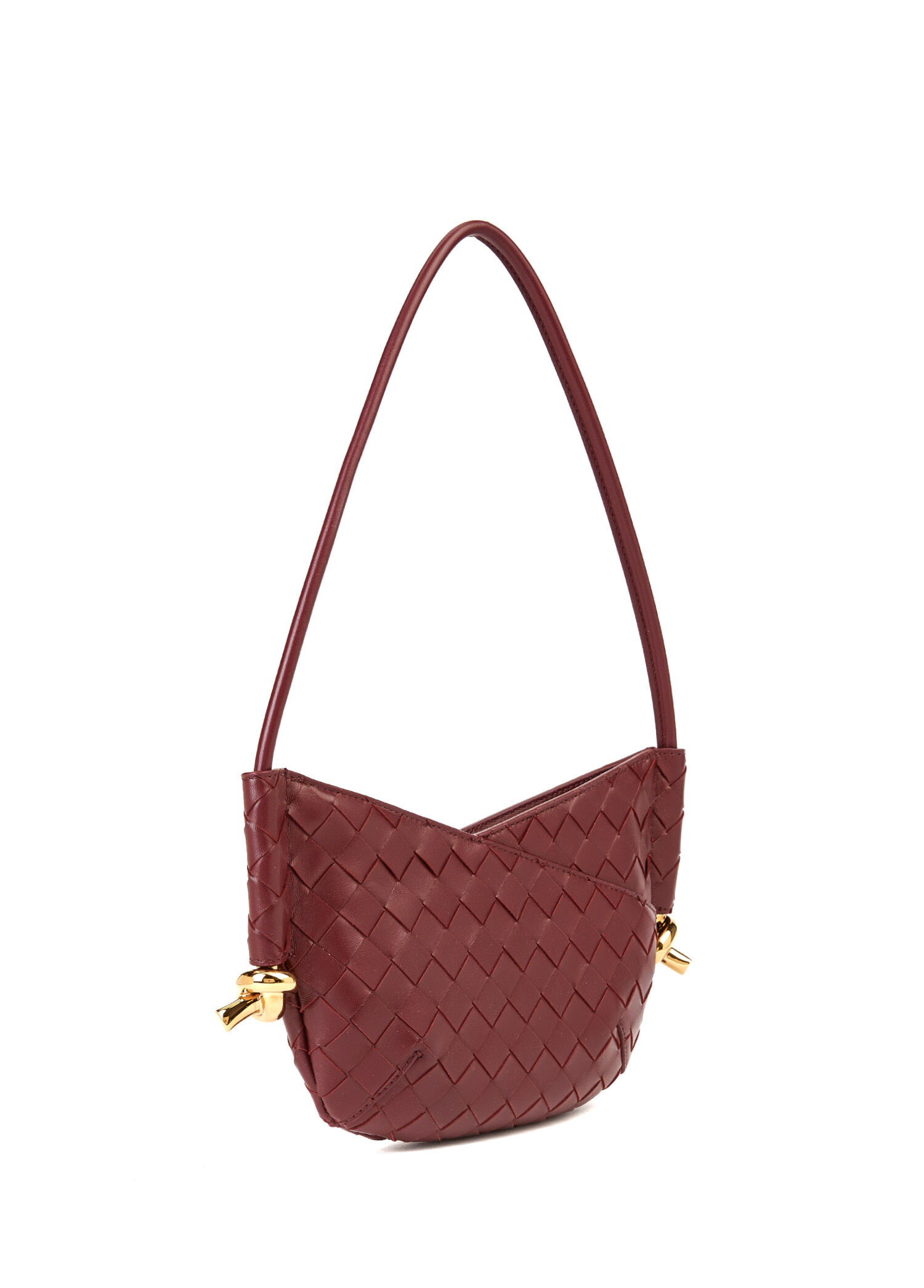 Bottega Veneta Bordo Kadın Baby Solstice Bordo Kadın Deri Çanta