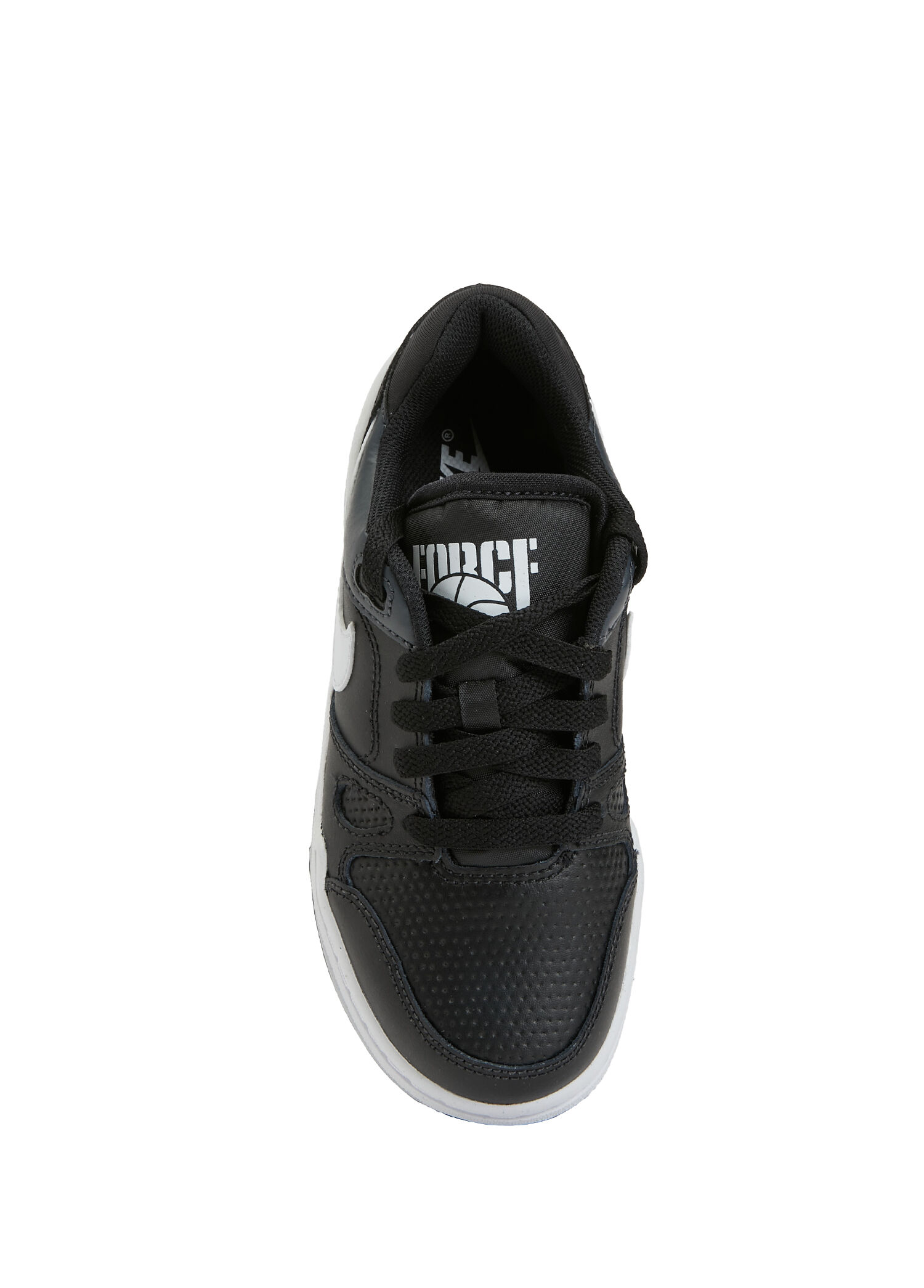 Nike - Full Force Siyah Beyaz Erkek Çocuk Deri Sneaker - Siyah-Beyaz