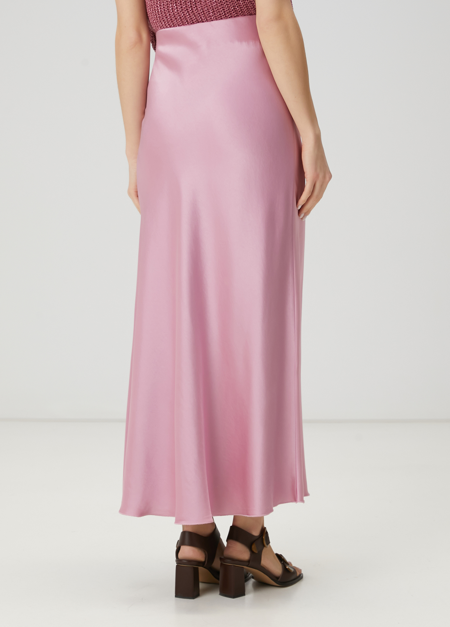 Pembe Maksi Saten Etek_3