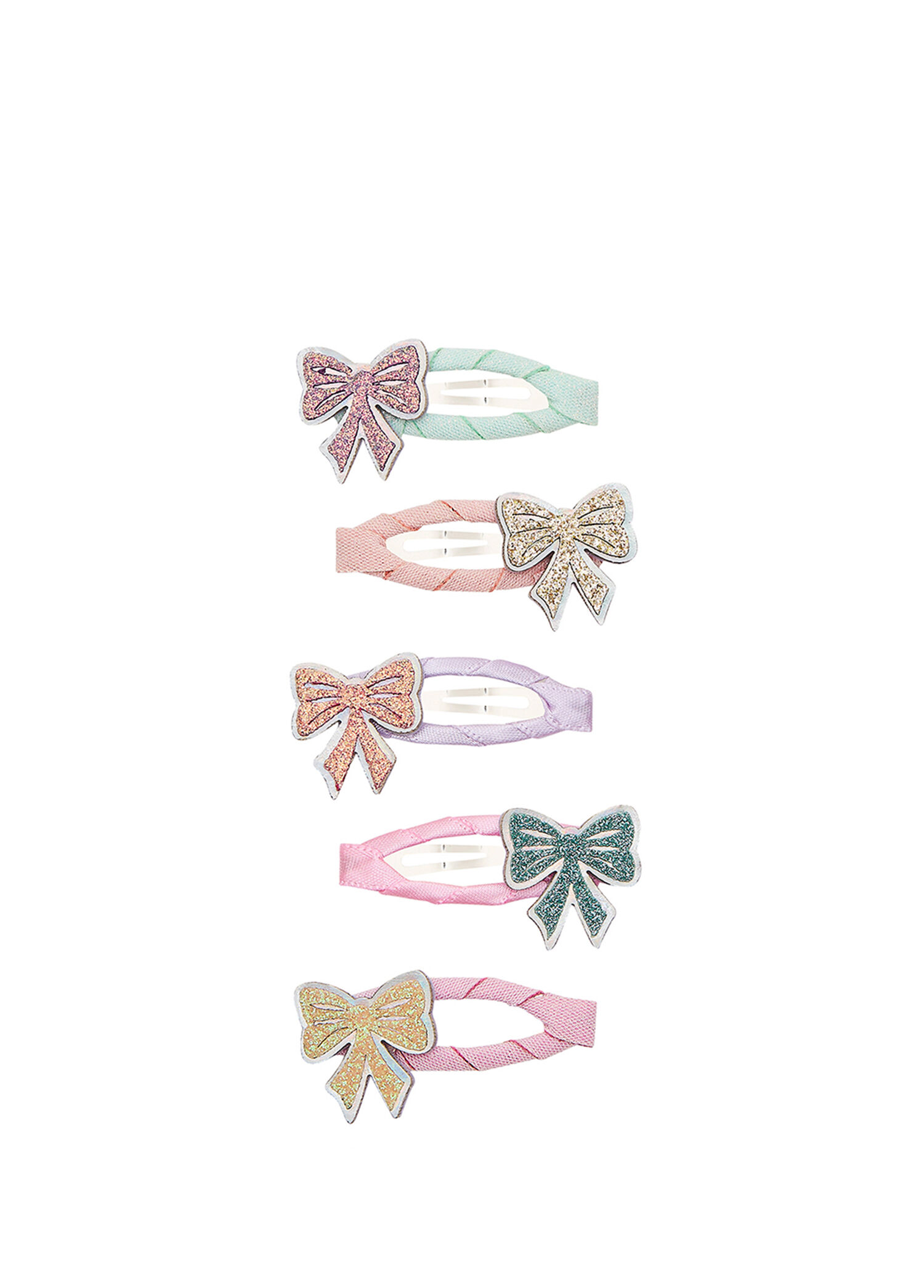 Sparkle Bow Mini Kız Çocuk 5'li Toka