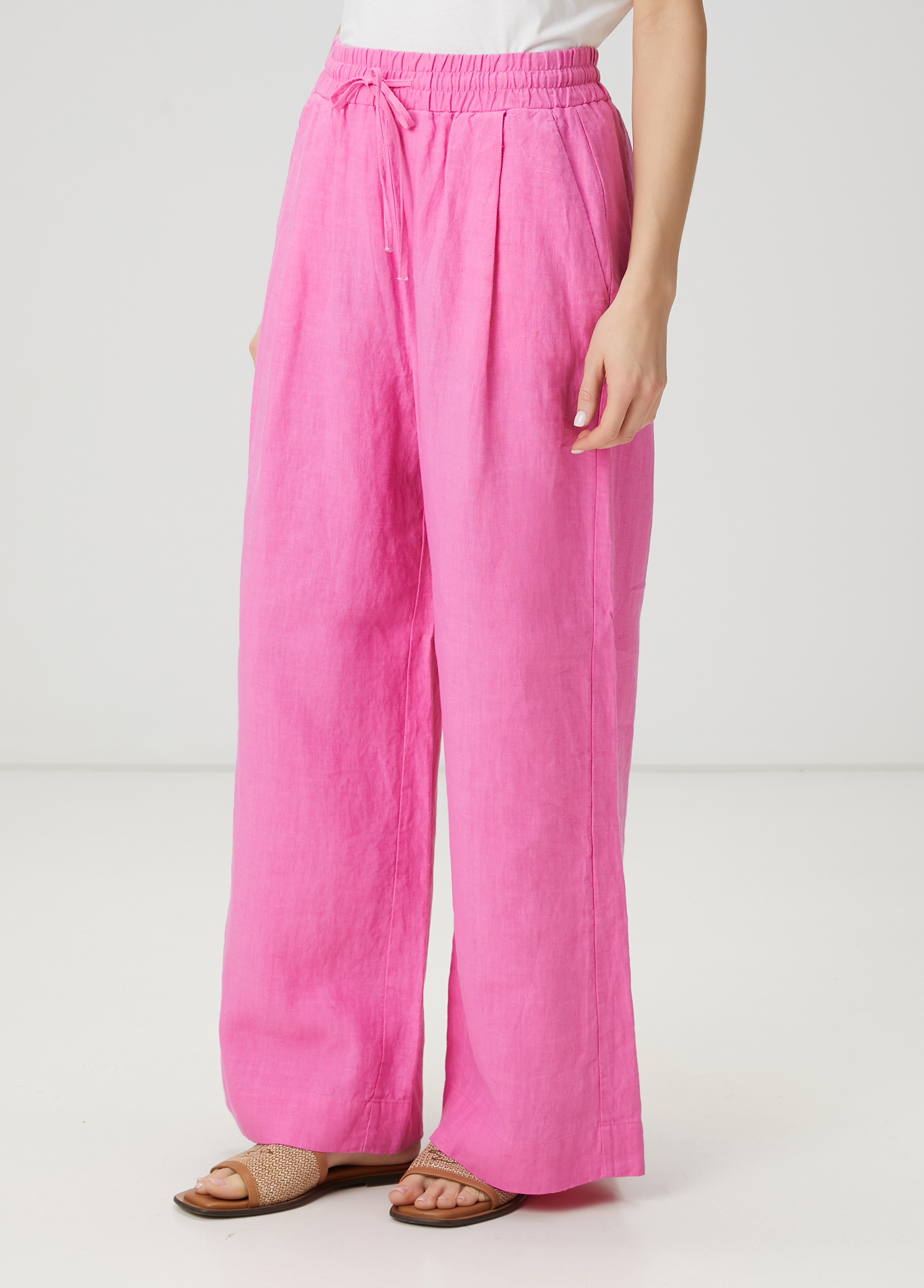 Pembe Keten Pantolon_3