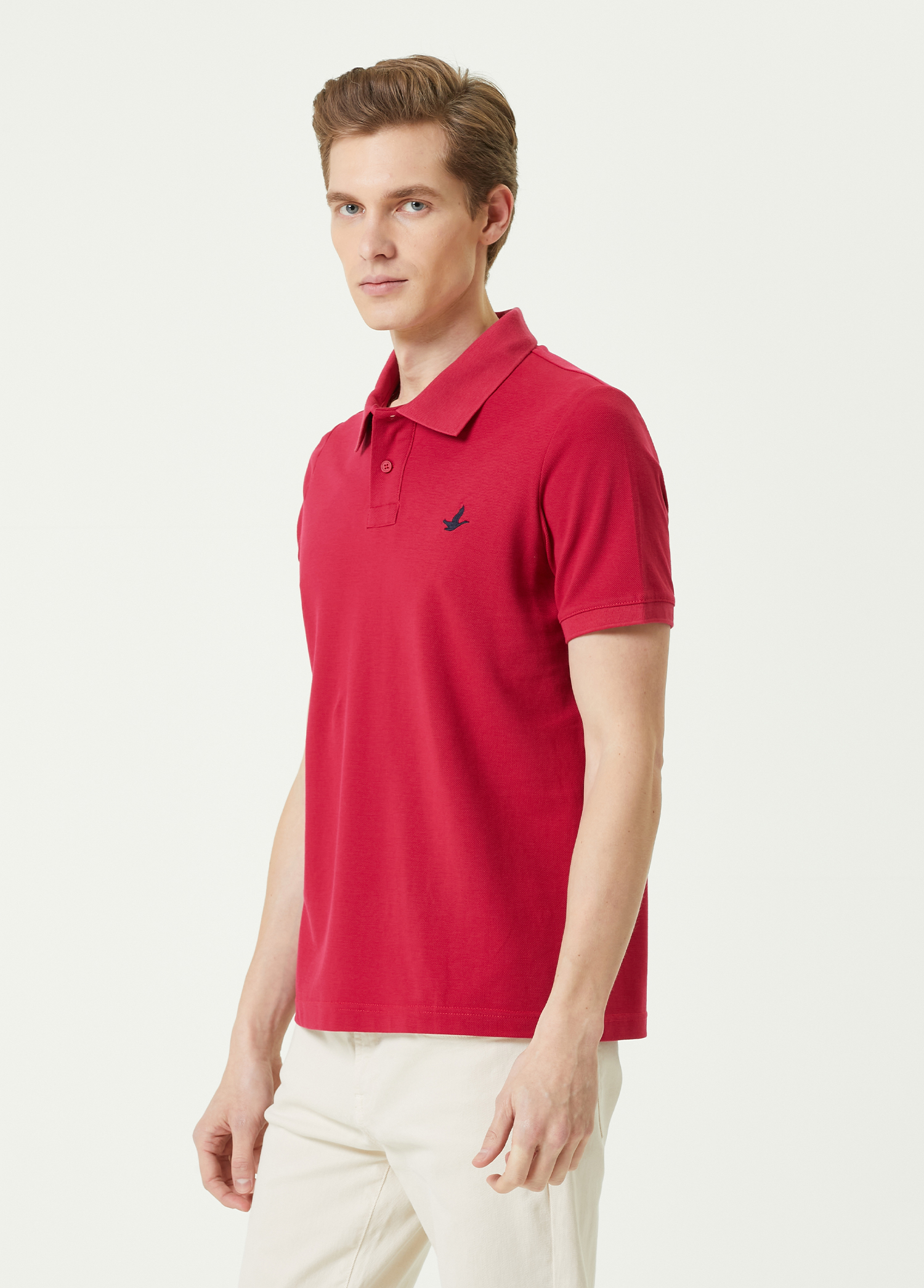 Comfort Fit Fuşya Polo Yaka T-shirt_1