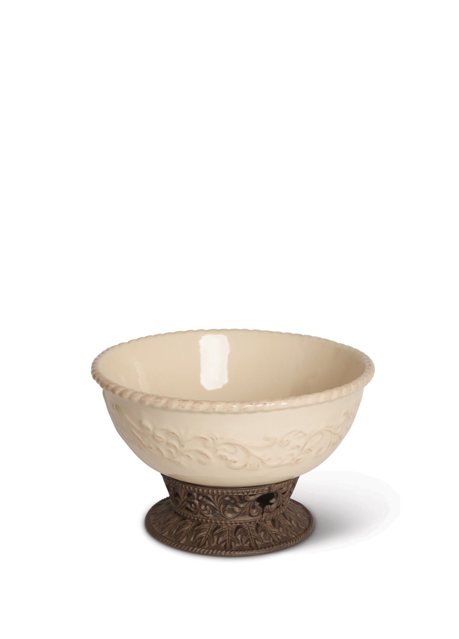 Acanthus Krem Seramik Kase