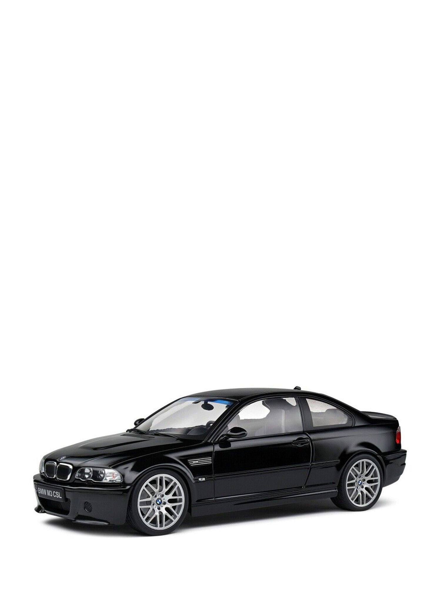 1:18 2003 BMW E46 M3 CSL Diecast Siyah Metal Minyatür Model Araba