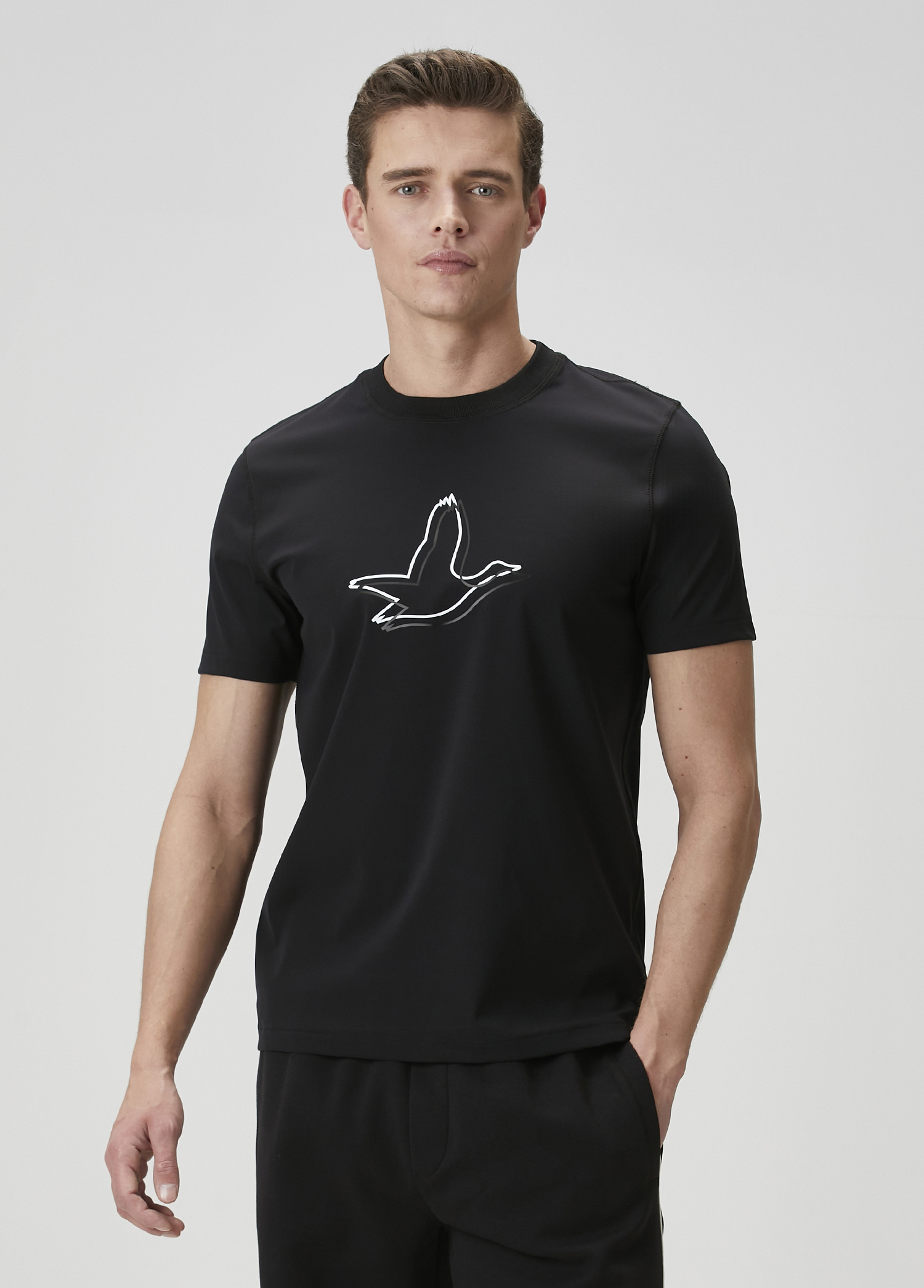 Relaxed Fit Siyah T-shirt_1