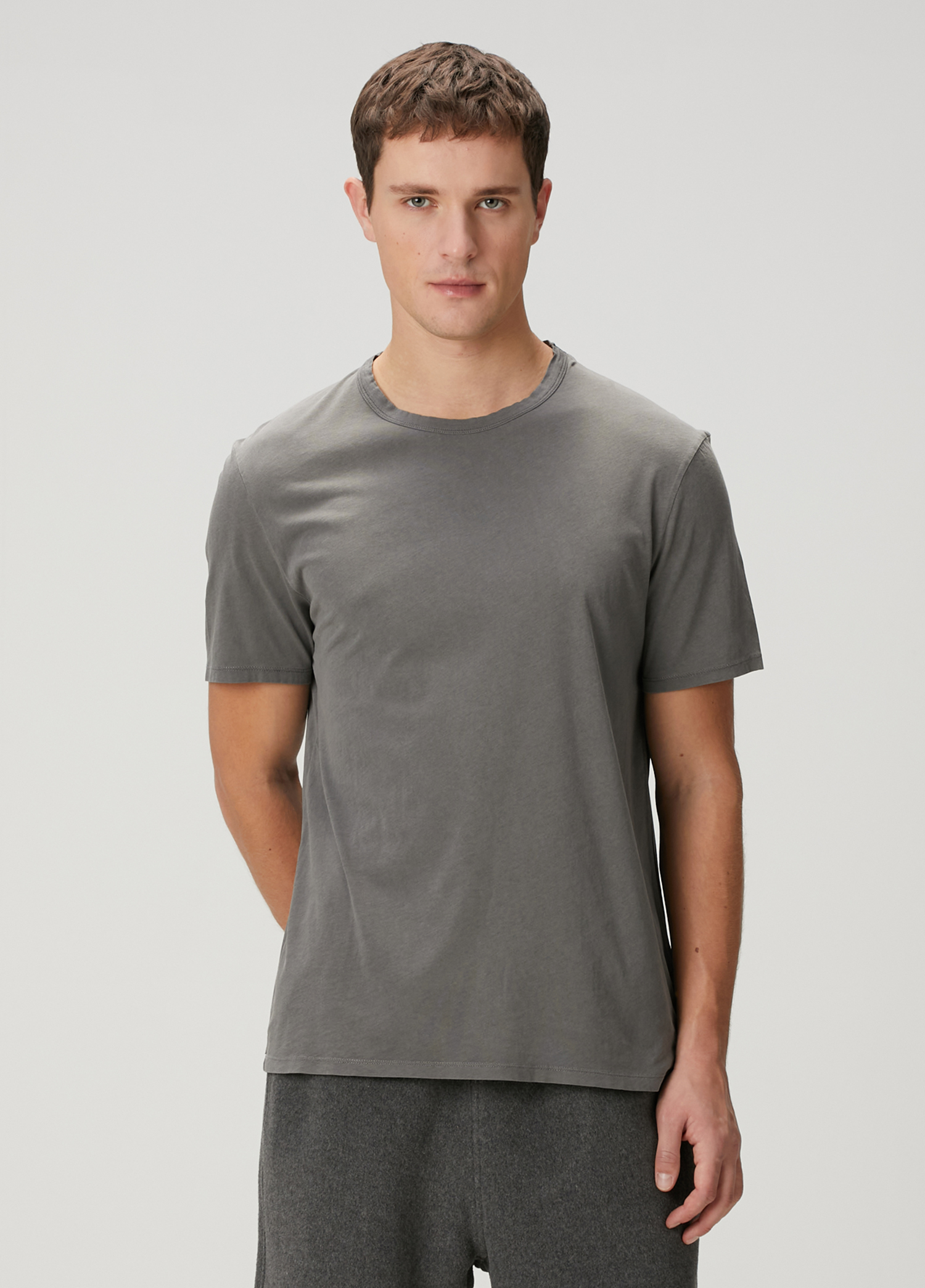 Devon Antrasit Basic T-shirt