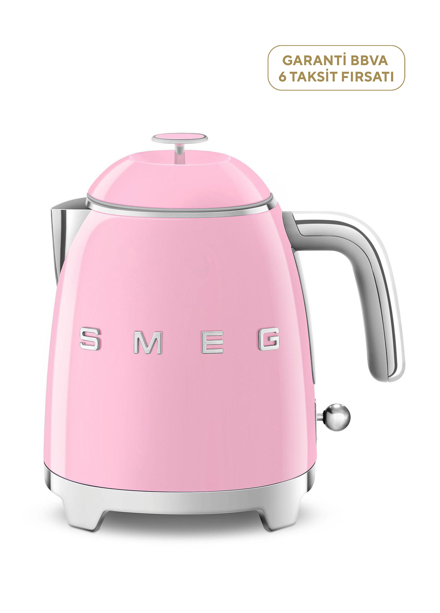 50's Style Pembe Mini Kettle
