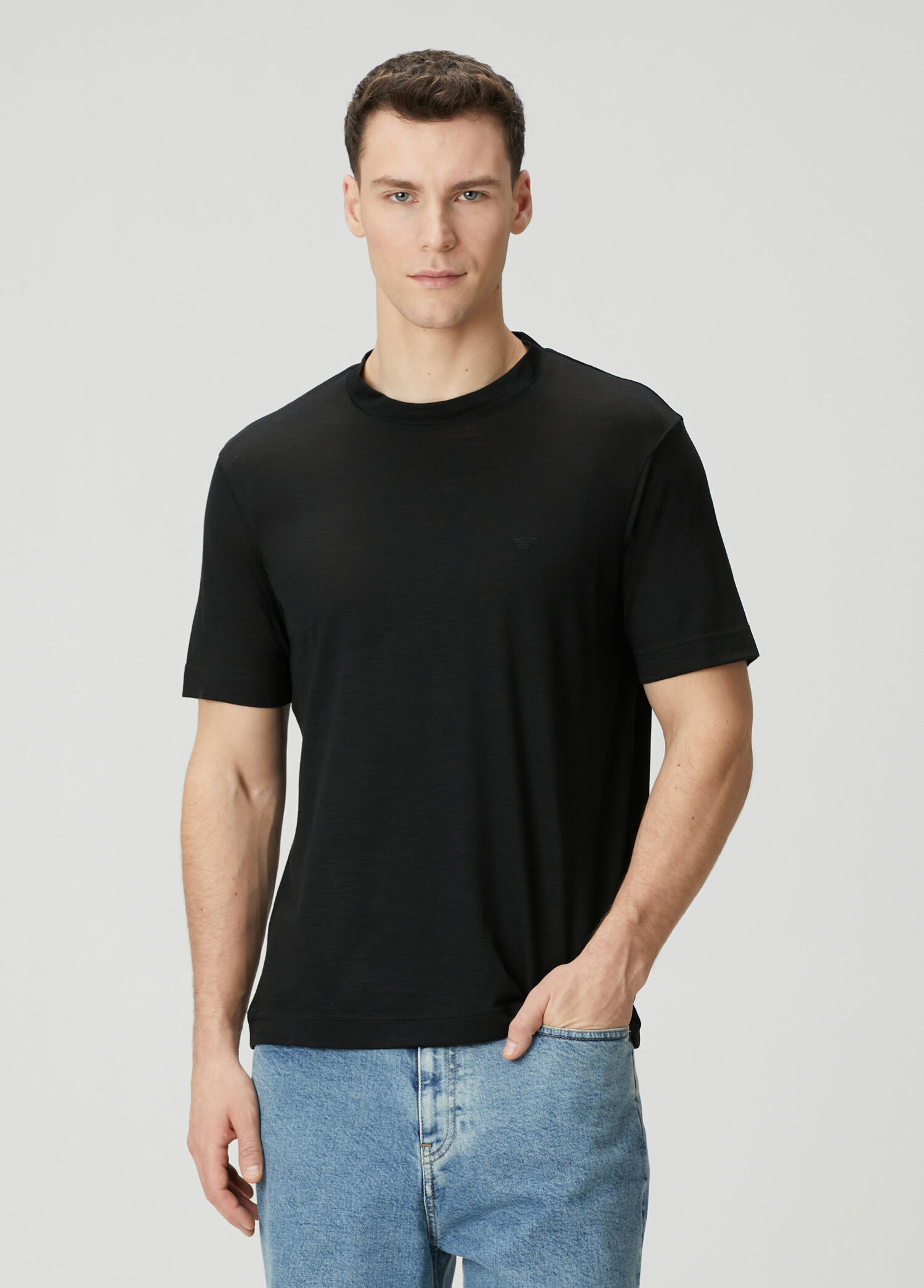 Siyah Yün T-shirt