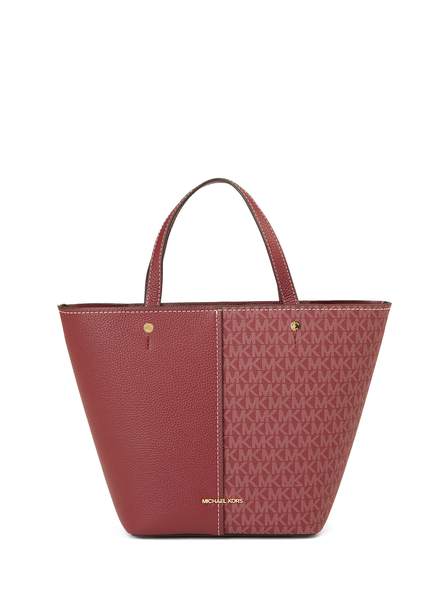 Michael Michael Kors - Flora Medium Bordo Kadın Alışveriş Çantası