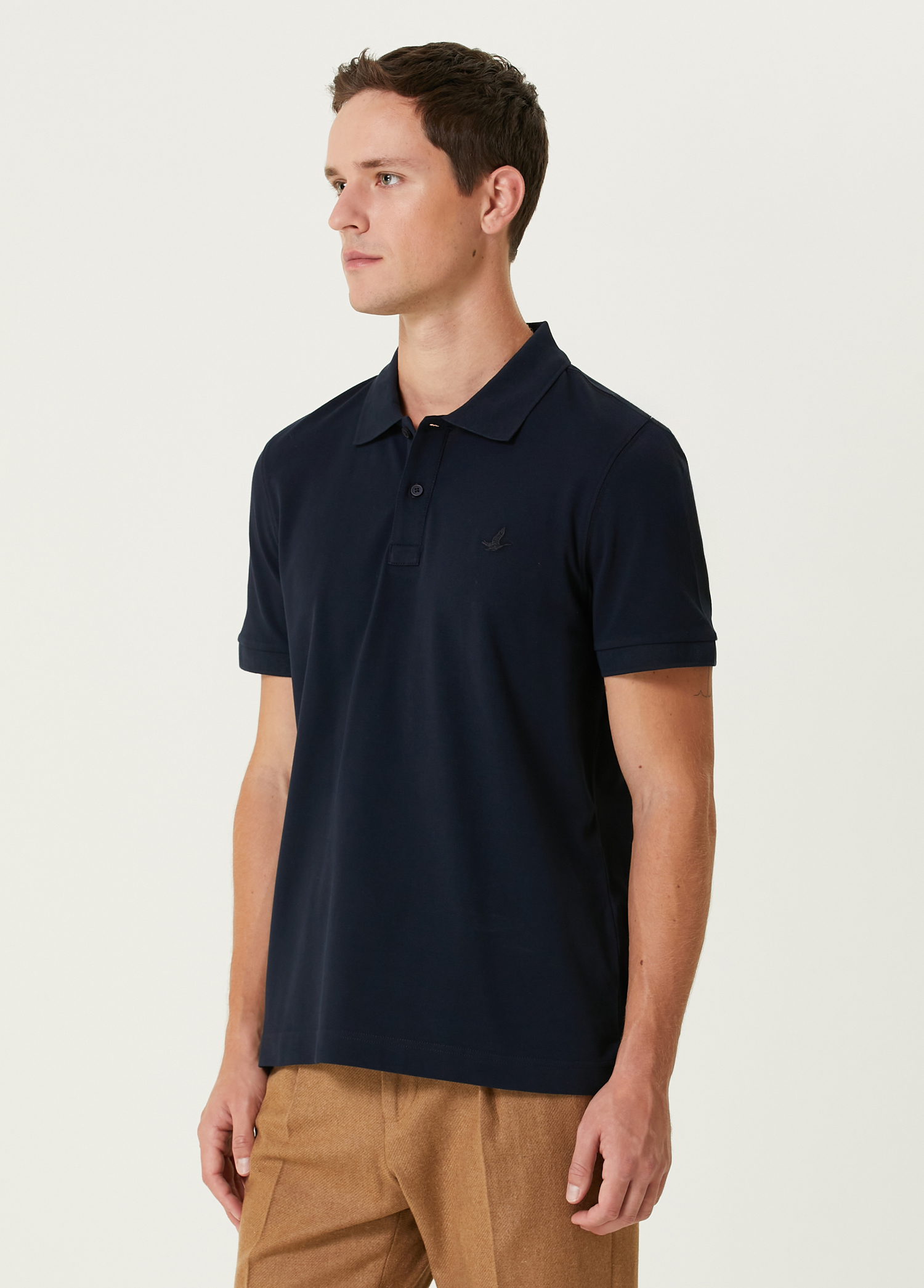 Lacivert Polo Yaka T-shirt_3