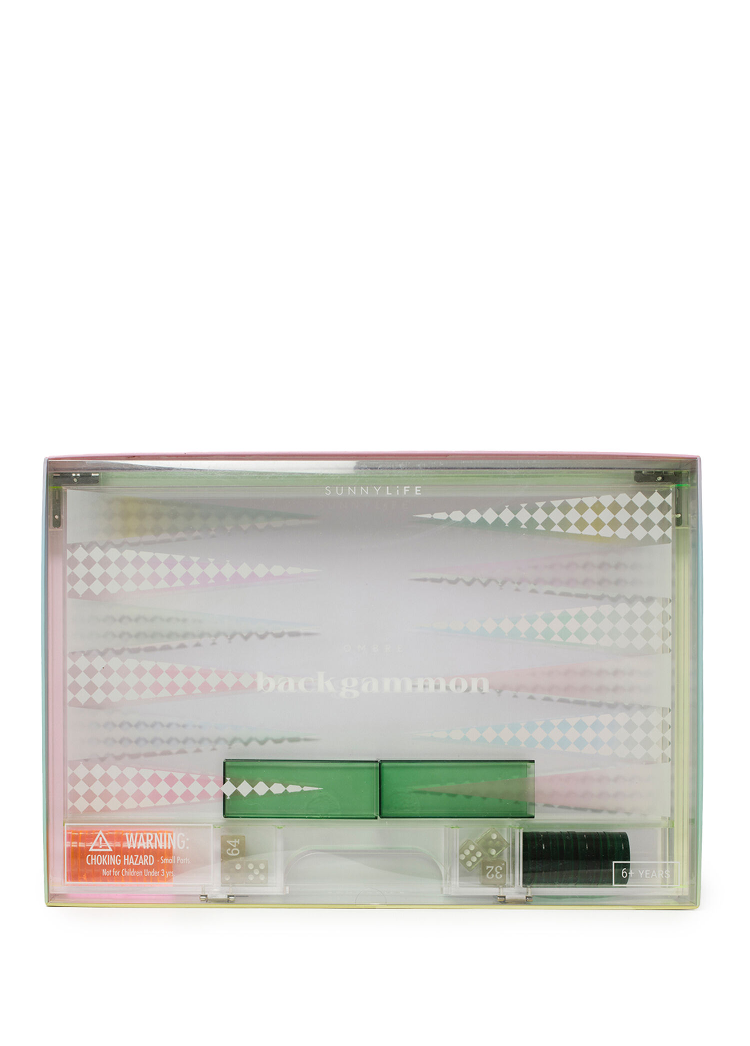 Ombre Lucite Backgammon Sherbert Oyun