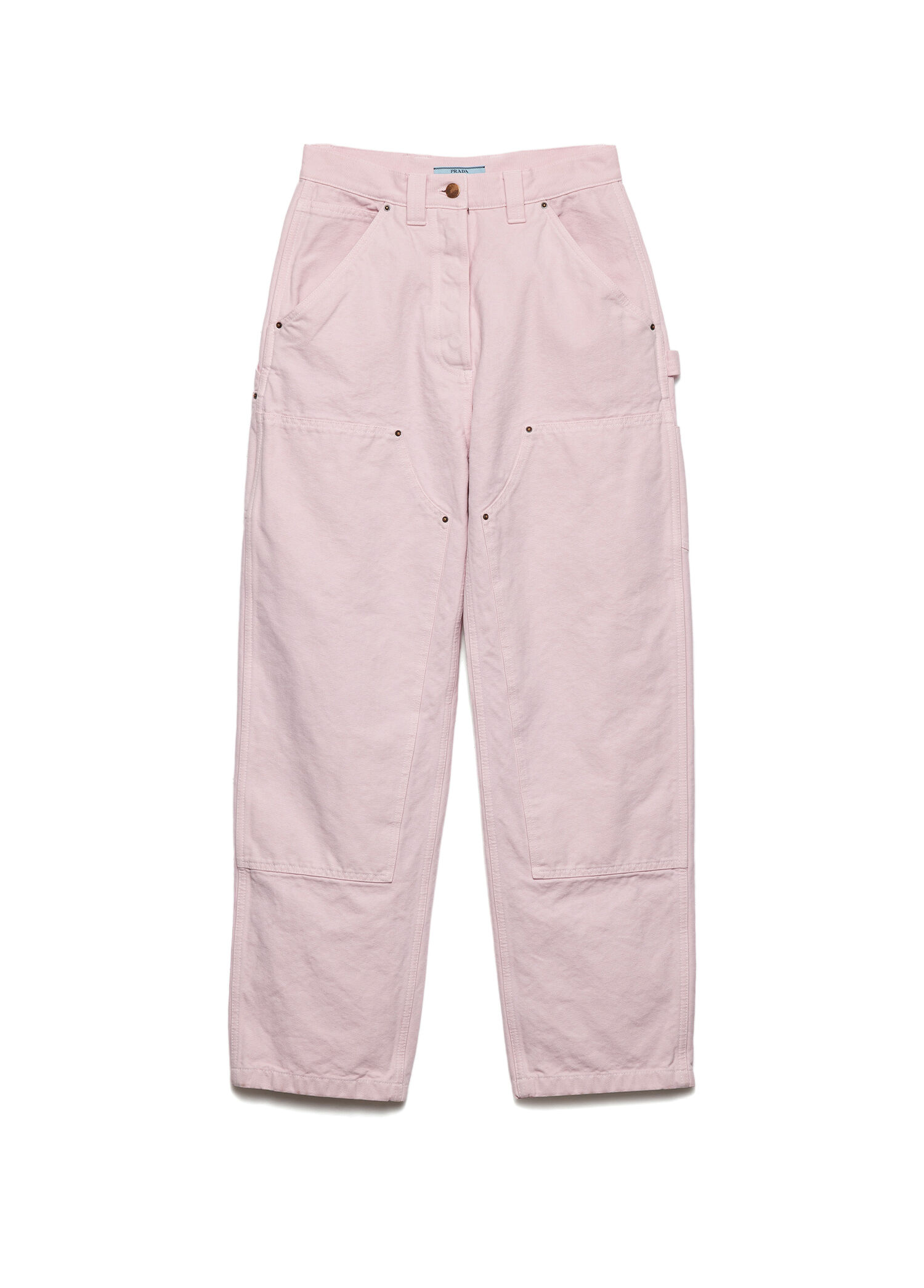 Pembe Kanvas Kadın Pantolon
