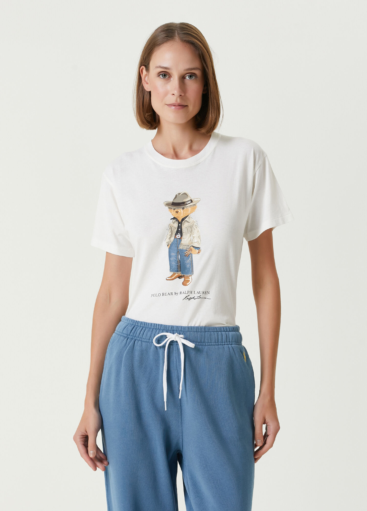 トップス Ralph Lauren Universal Studio crew shirt Polo Ralph Lauren Krem Kadın Polo Bear Beyaz T-shirt 1547610 | Beymen