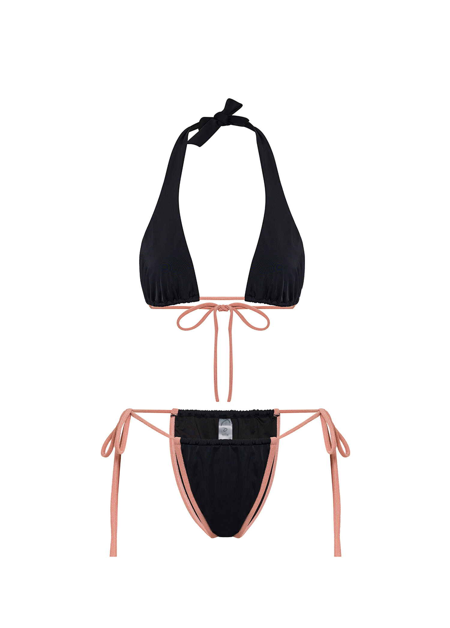 Strap Tiny Siyah Kadın Bikini Altı