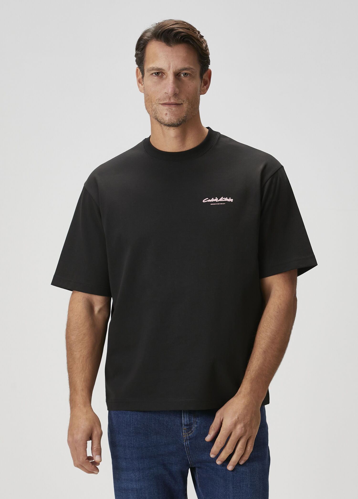 Calvin Klein Studio Siyah Erkek Relaxed Siyah T-shirt 1853331 | Beymen