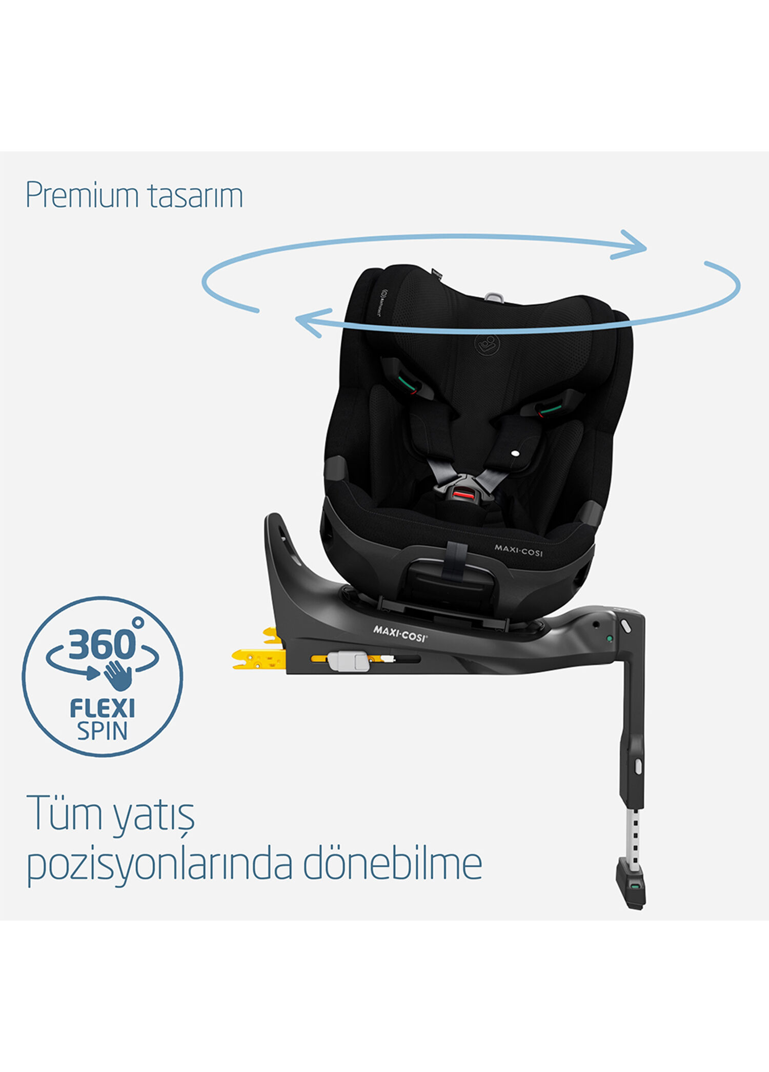 Maxi-Cosi - Emerald 360 Pro I-Size Kızaklı Araç Dışına Çıkabilen