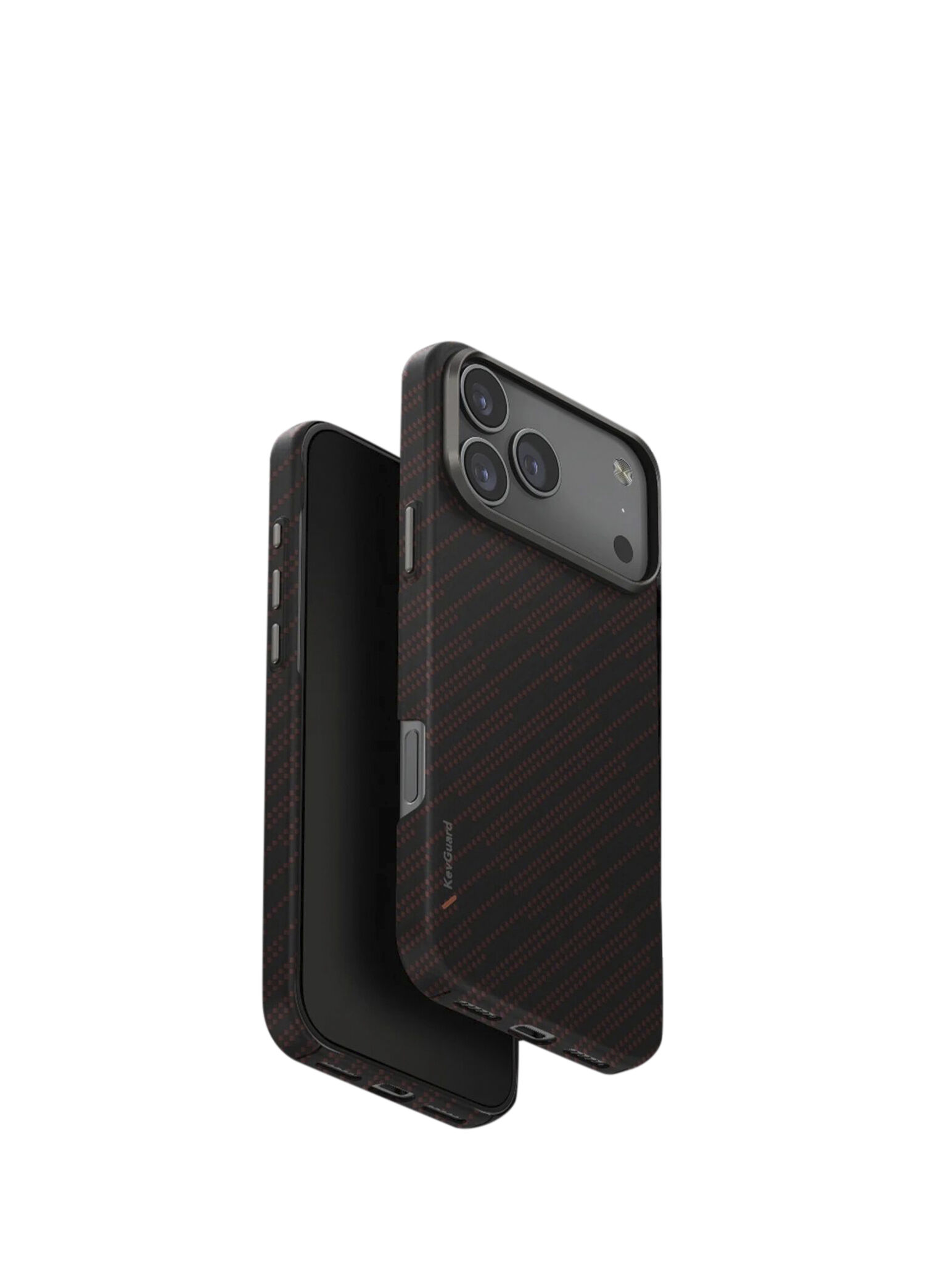 Keva Edge Slim iPhone 17 Pro Max Aramid MagSafe Uyumlu Turuncu Telefon Kılıfı
