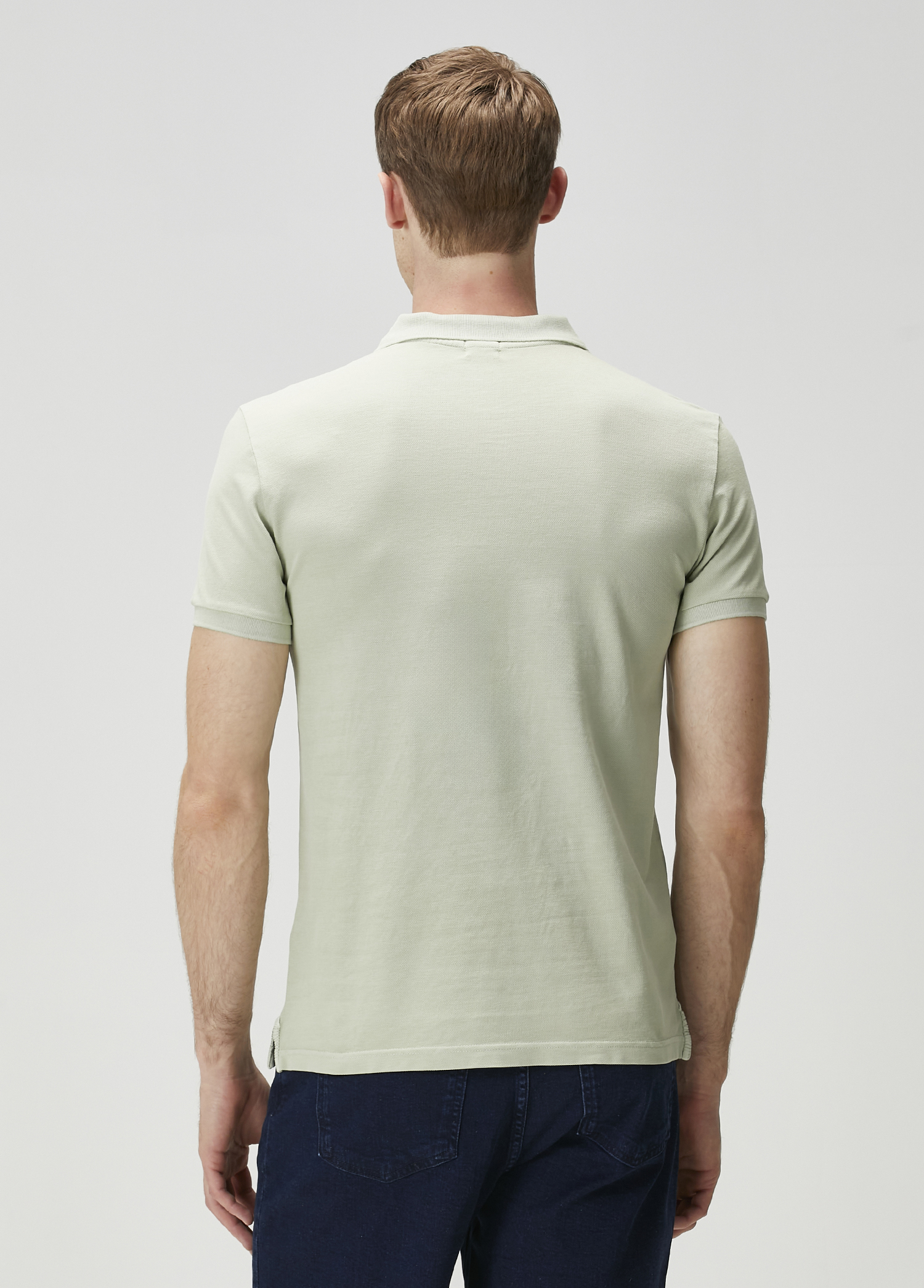 Açık Yeşil Polo Yaka T-shirt_3