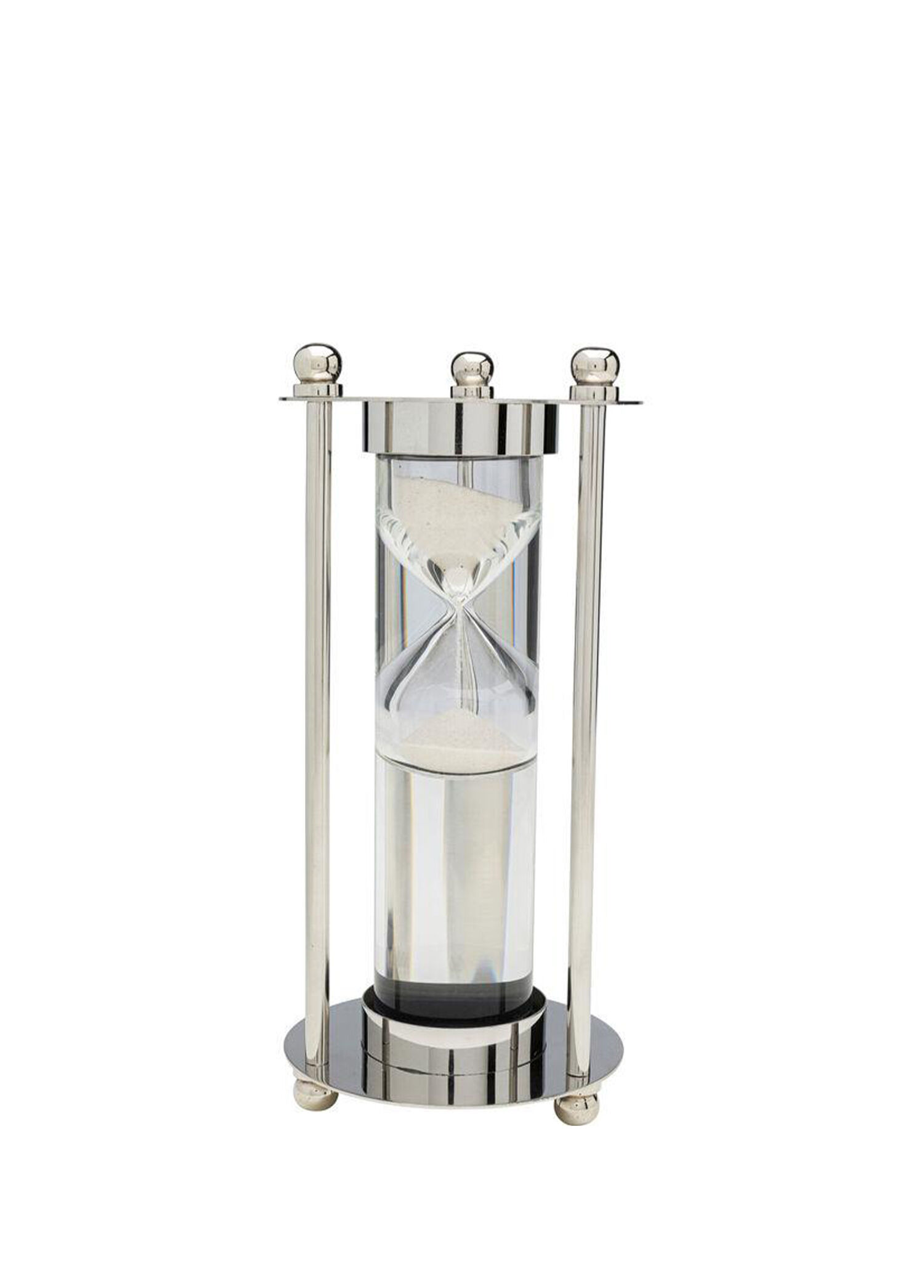 Hourglass Tempo Gümüş Cam Kum Saati