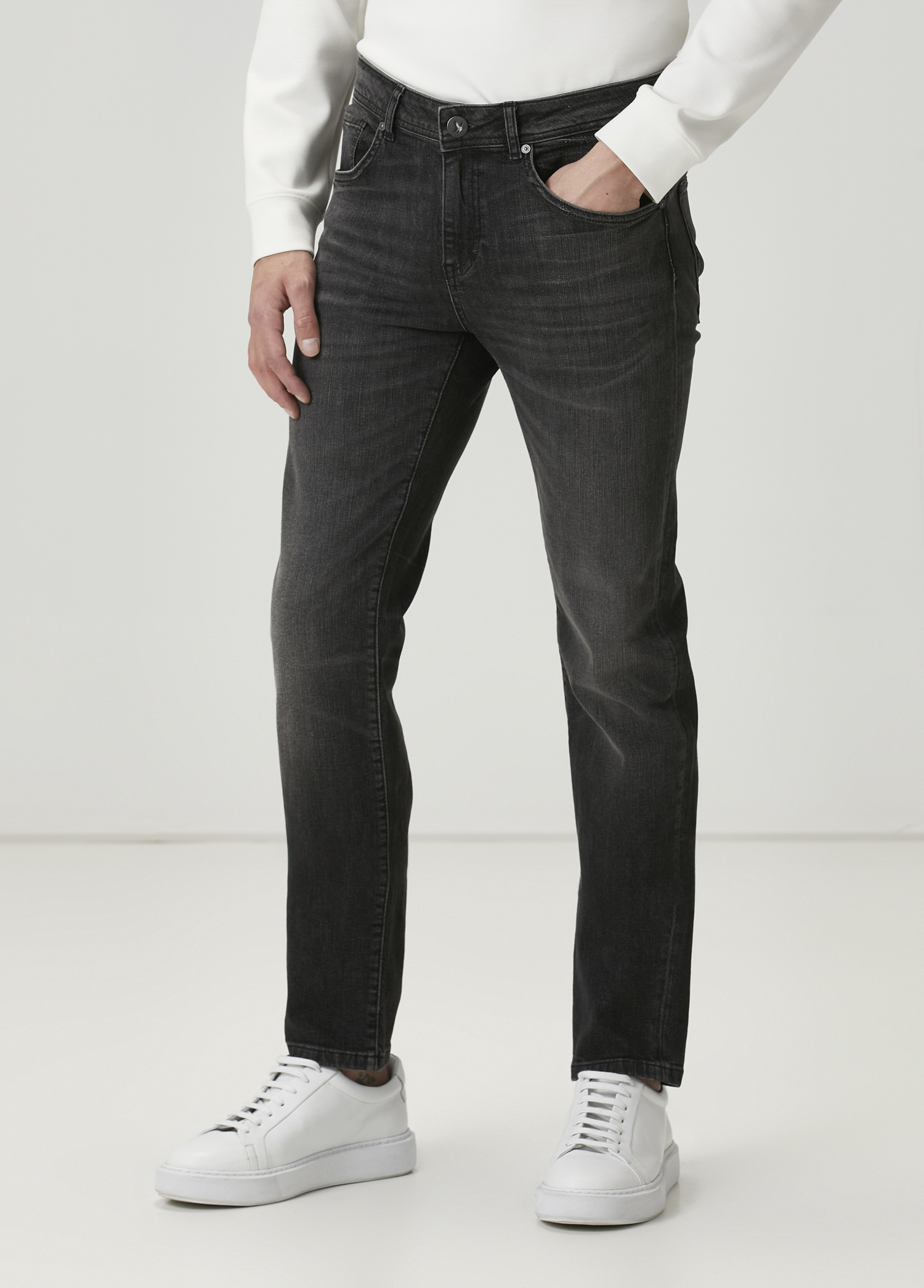 Slim Fit Antrasit Jean Pantolon_1